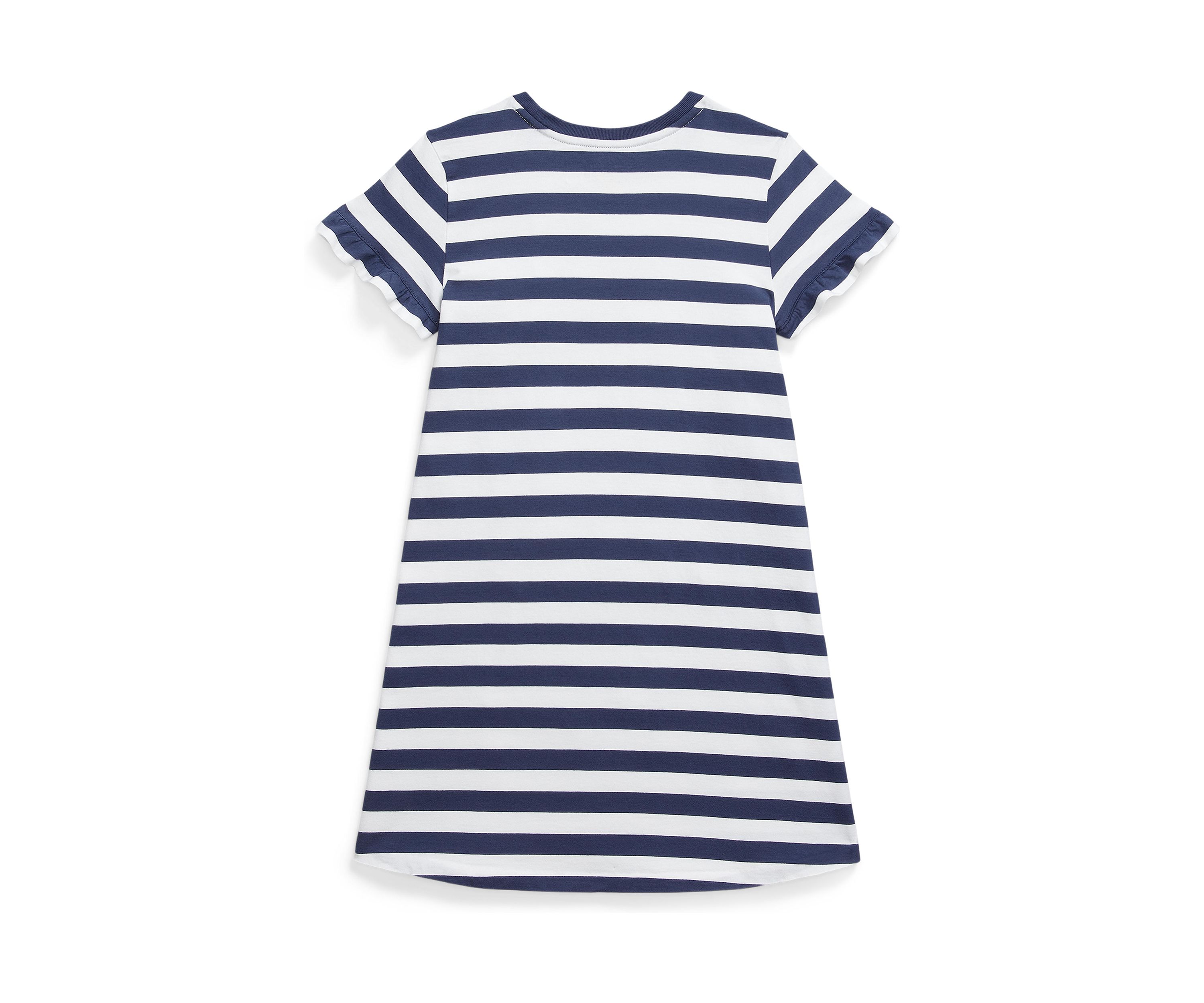Girls 7-16 Striped Polo Bear Cotton T-Shirt Dress