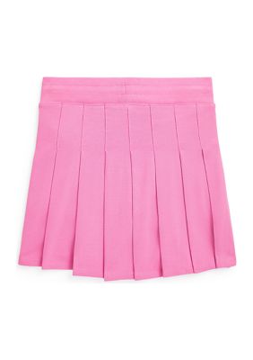 Girls 7-16 Pleated Stretch Mesh Skort