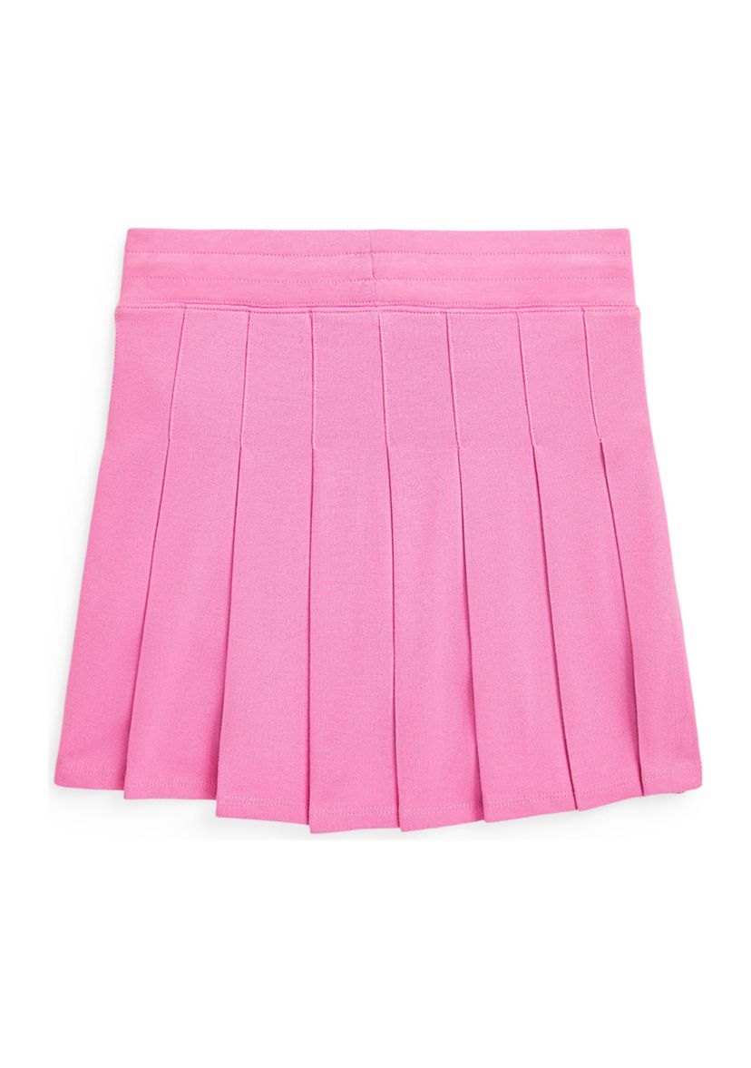 Girls 7-16 Pleated Stretch Mesh Skort