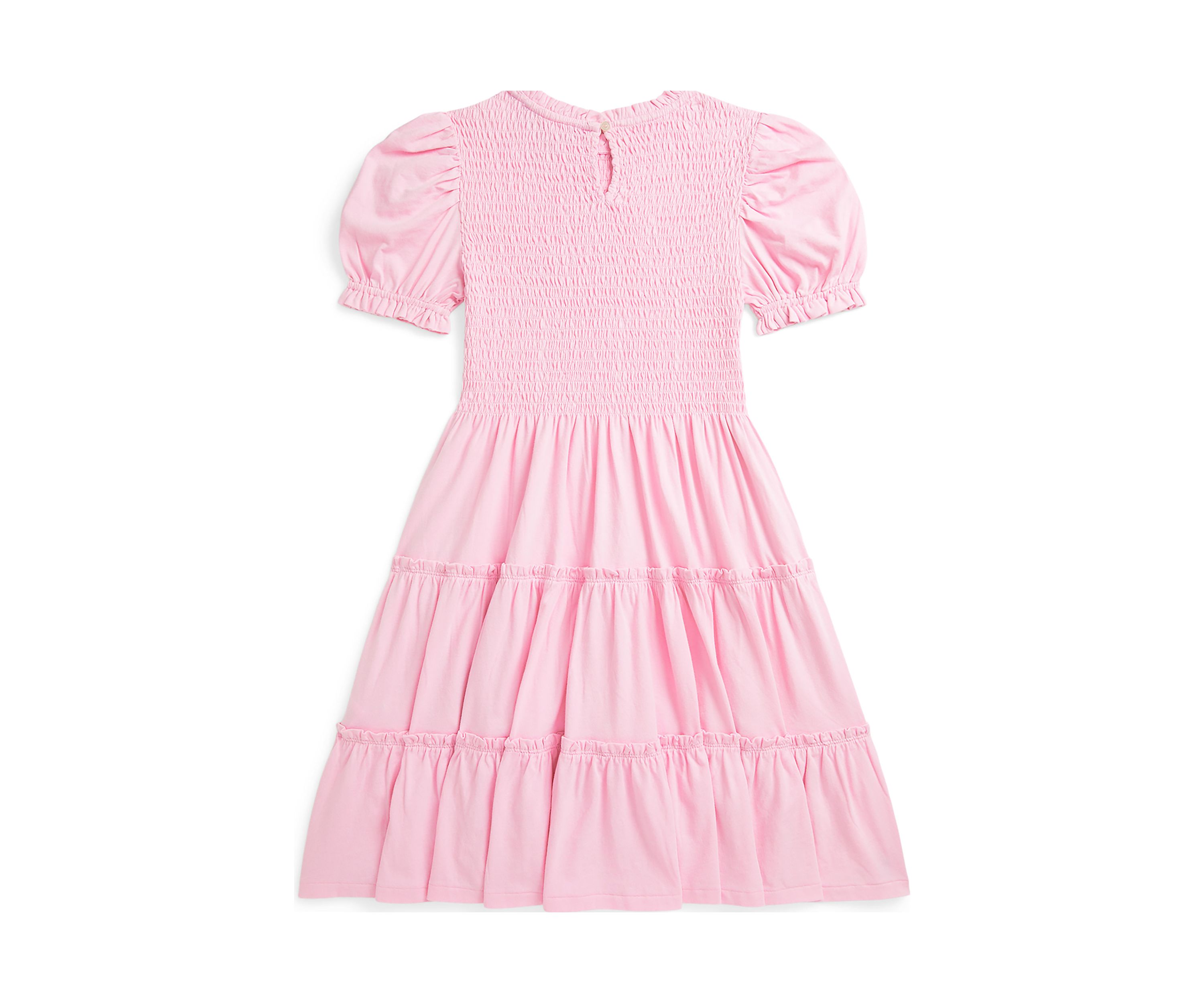 Girls 7-16 Smocked Cotton Jersey Dress