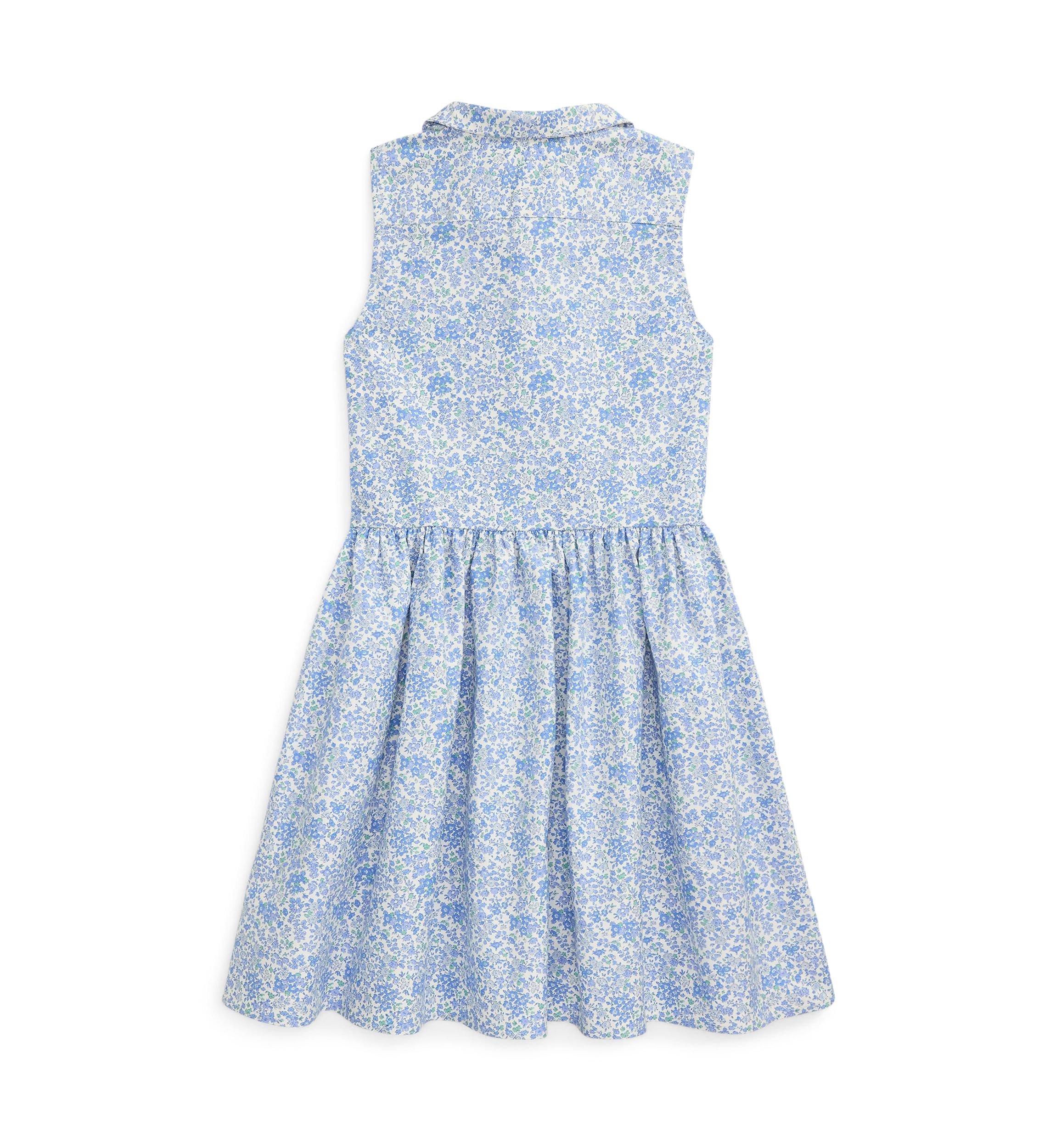 Girls 7-16 Floral Cotton Oxford Shirtdress