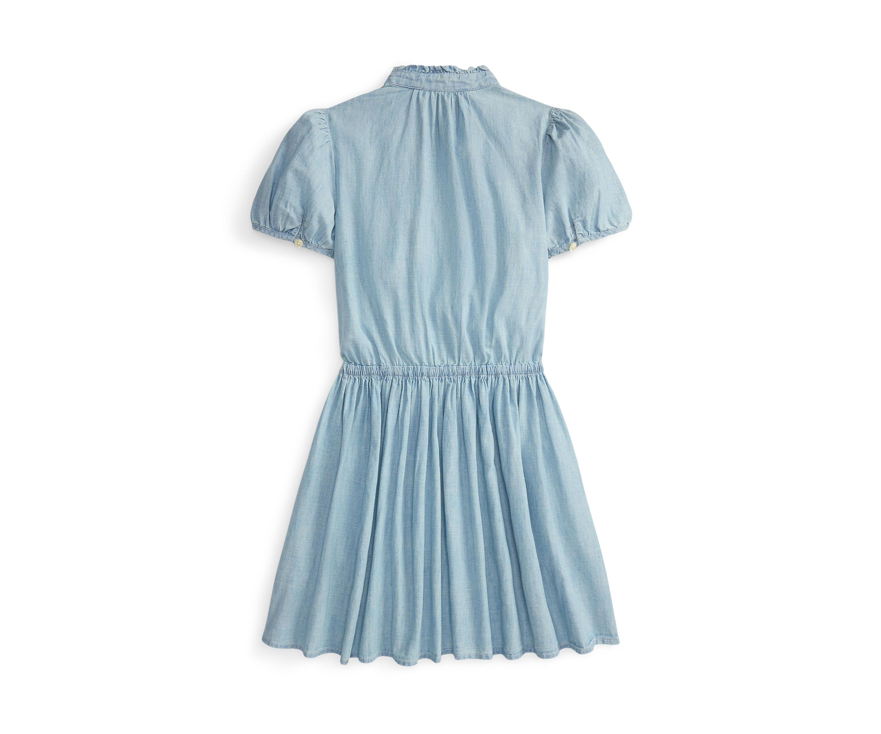Girls 7-16 Indigo Cotton Chambray Dress