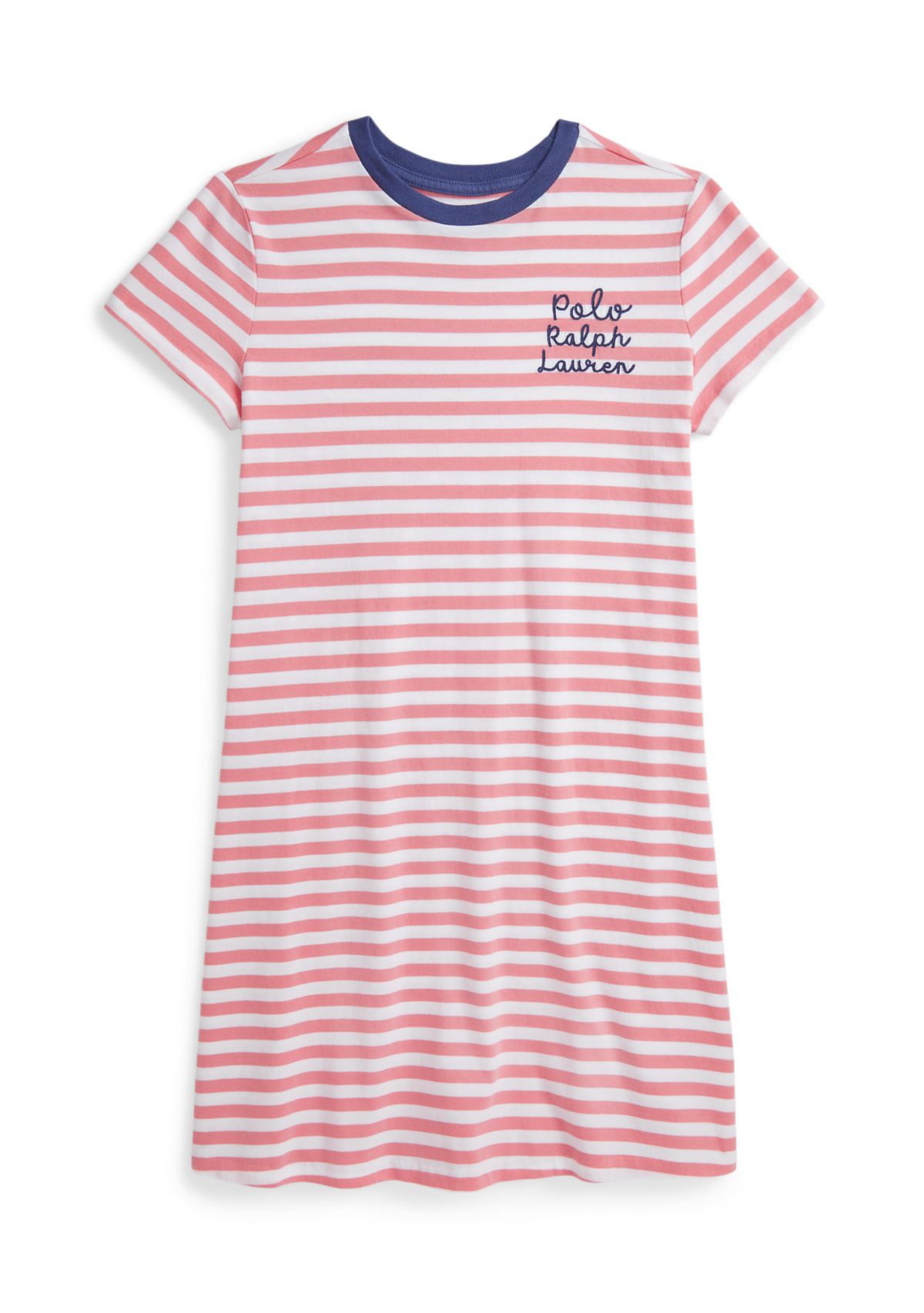 Girls 7-16 Striped Logo Cotton Jersey Dress