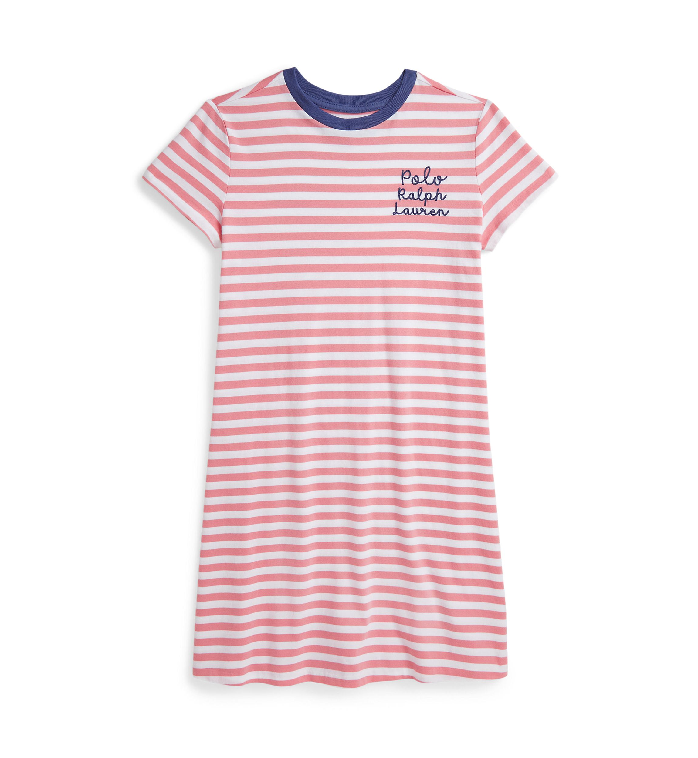 Girls 7-16 Striped Logo Cotton Jersey Dress