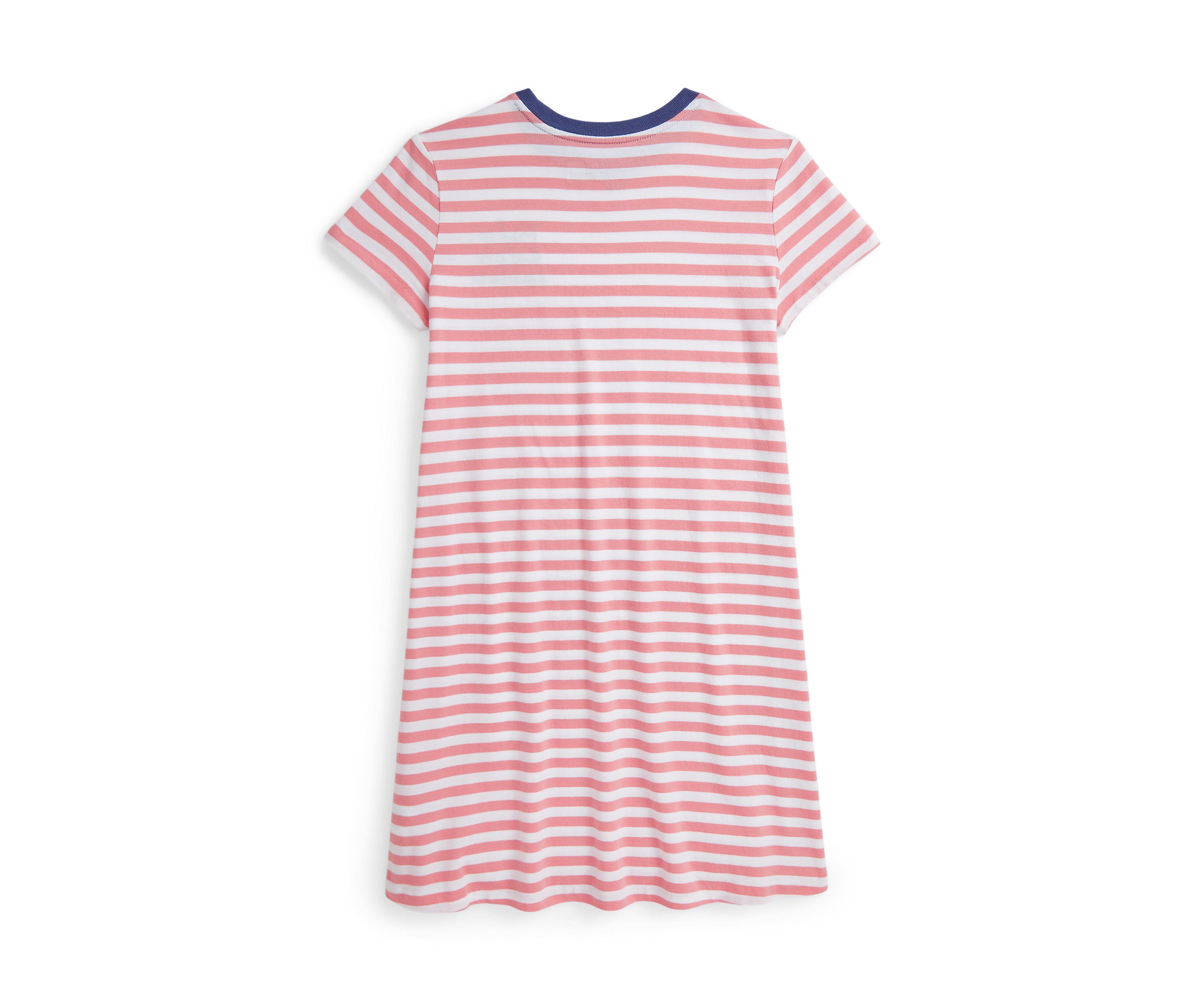 Girls 7-16 Striped Logo Cotton Jersey Dress