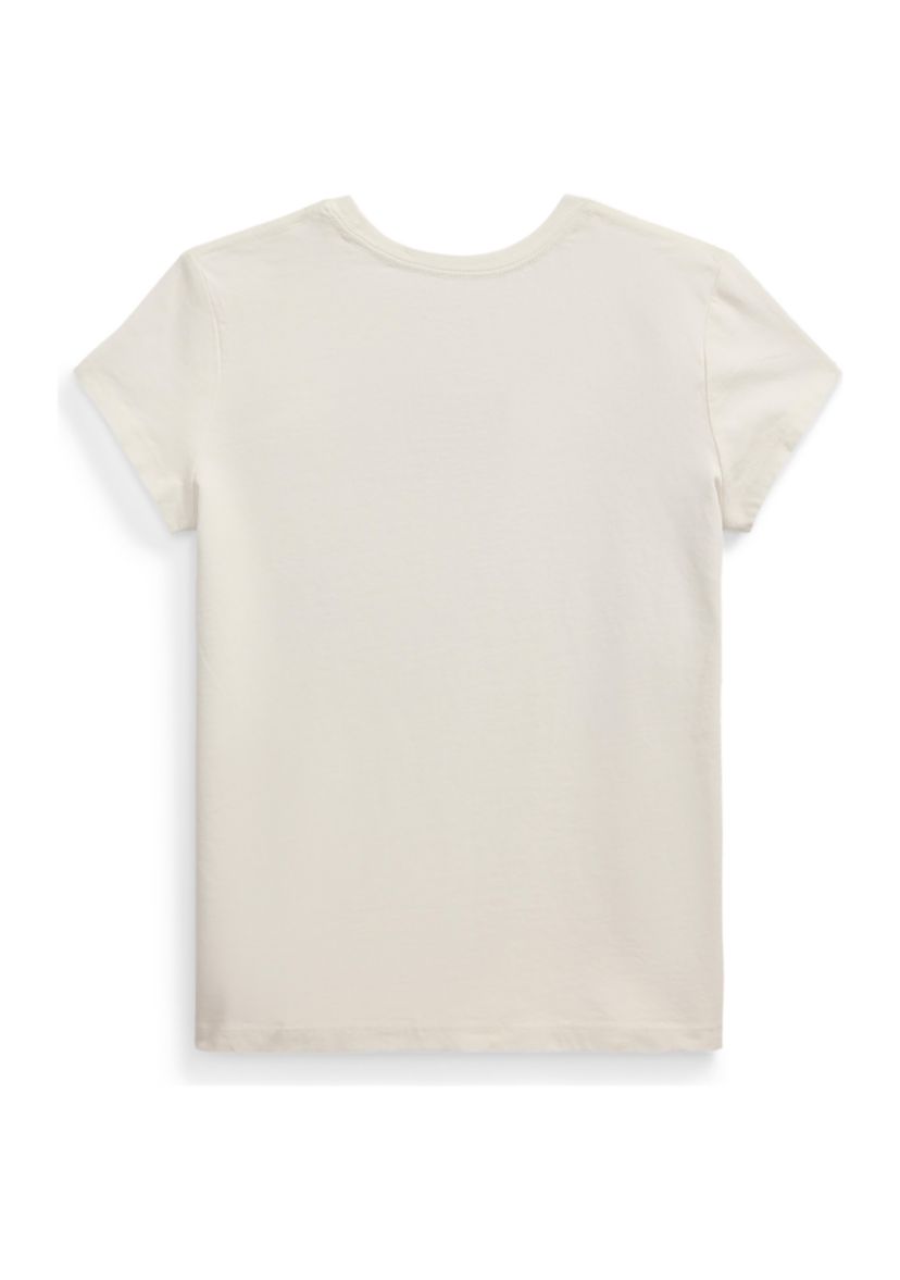 Girls 7-16 Flag-Appliqué Cotton Jersey T-Shirt