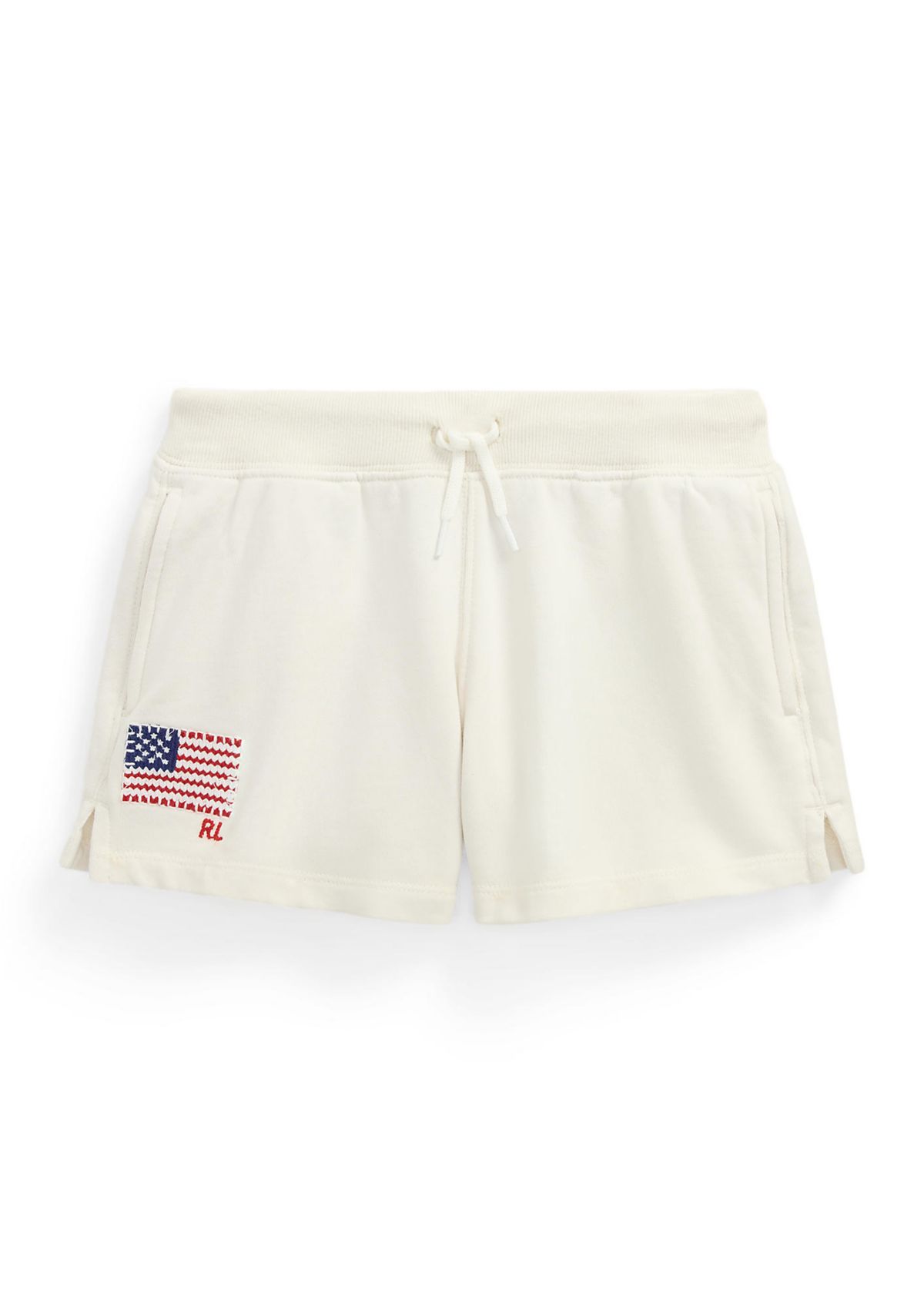 Girls 7-16 Flag-Appliqué French Terry Shorts