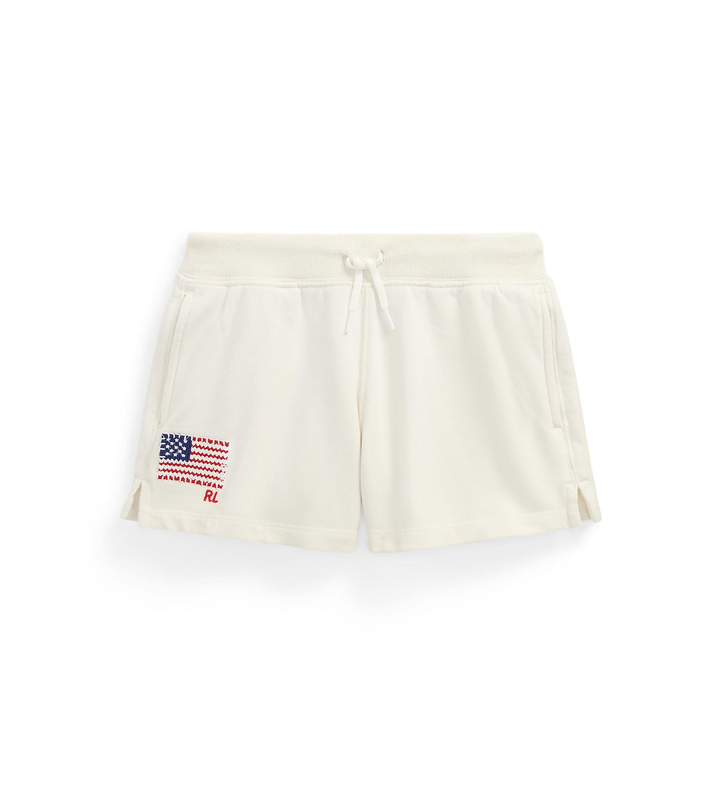 Girls 7-16 Flag-Appliqué French Terry Shorts