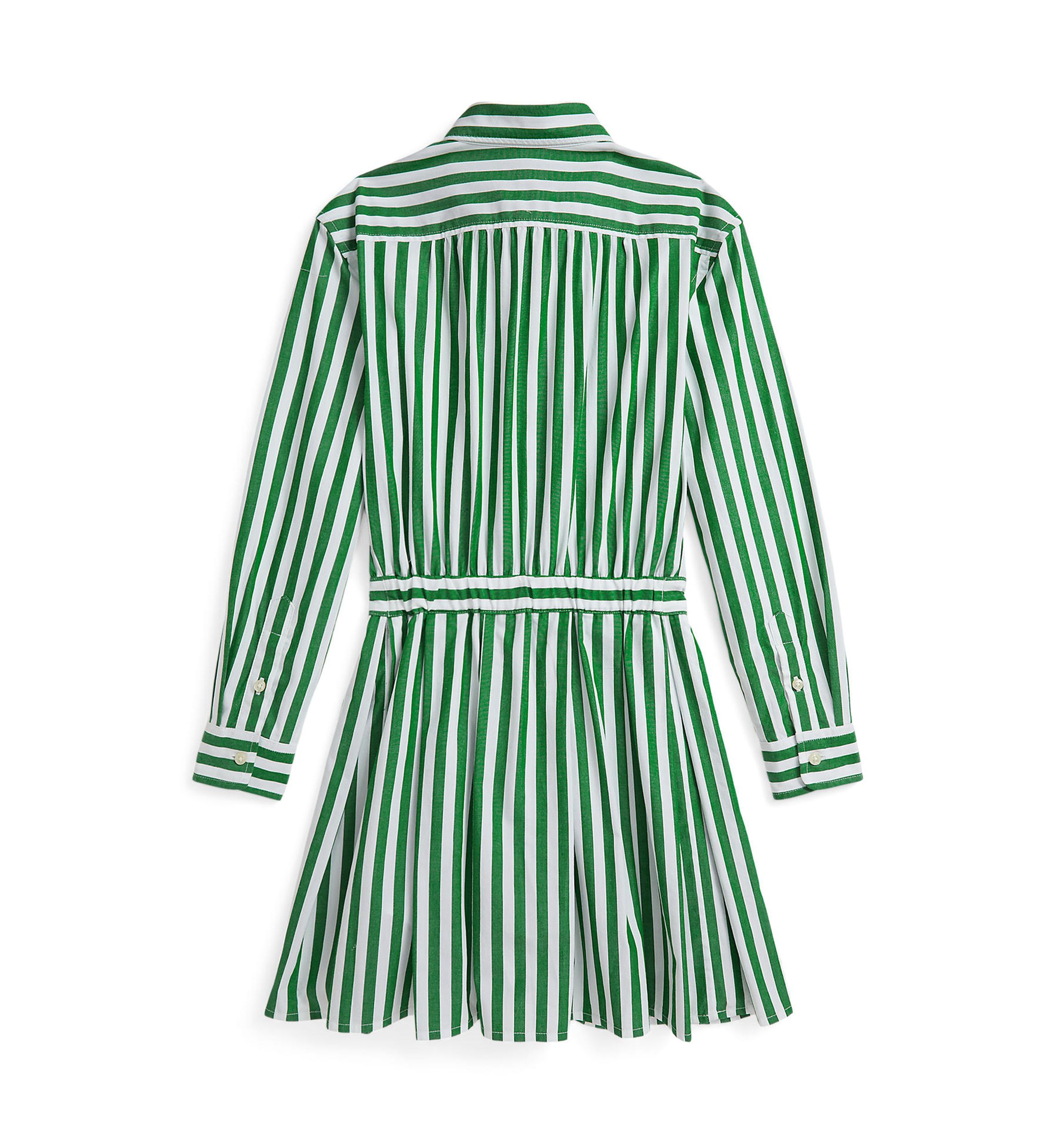 Girls 7-16 Striped Cotton Poplin Shirtdress