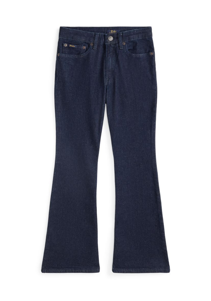 Girls 7-16 Flared Indigo Stretch Denim Jeans