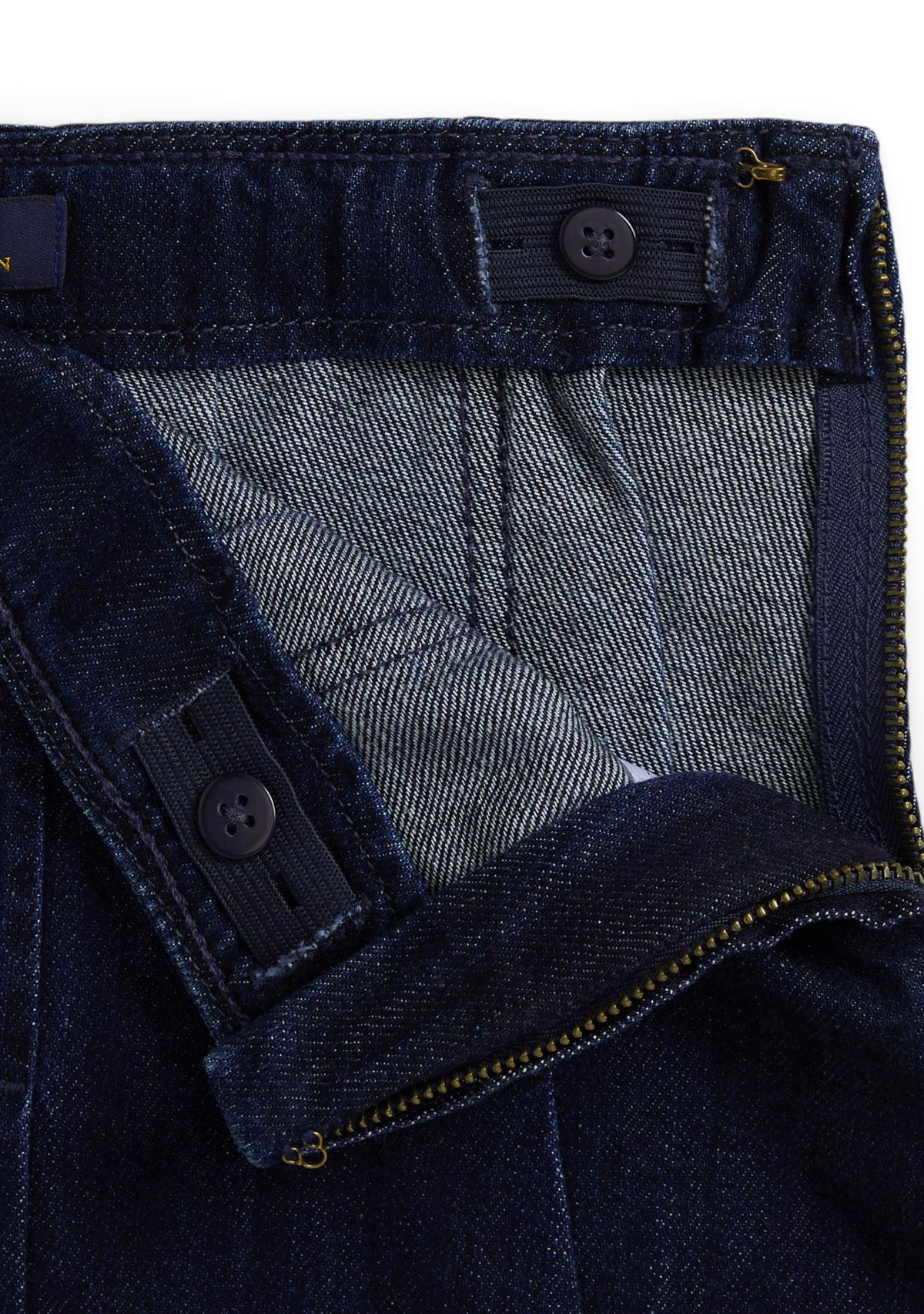 Girls 7-16 Pleated Cotton Denim Skirt