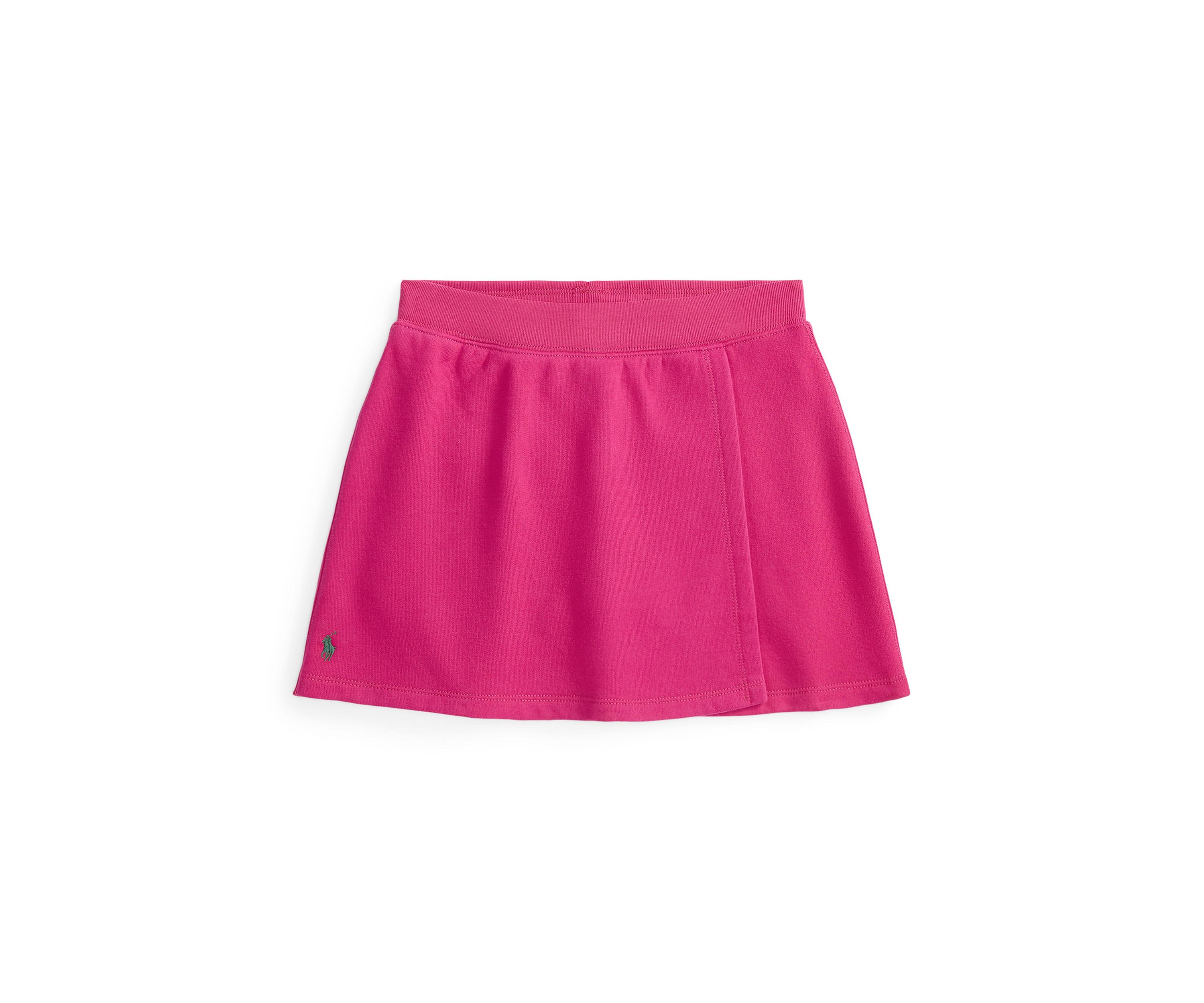 Girls 7-16 Faux-Wrap Fleece Skort
