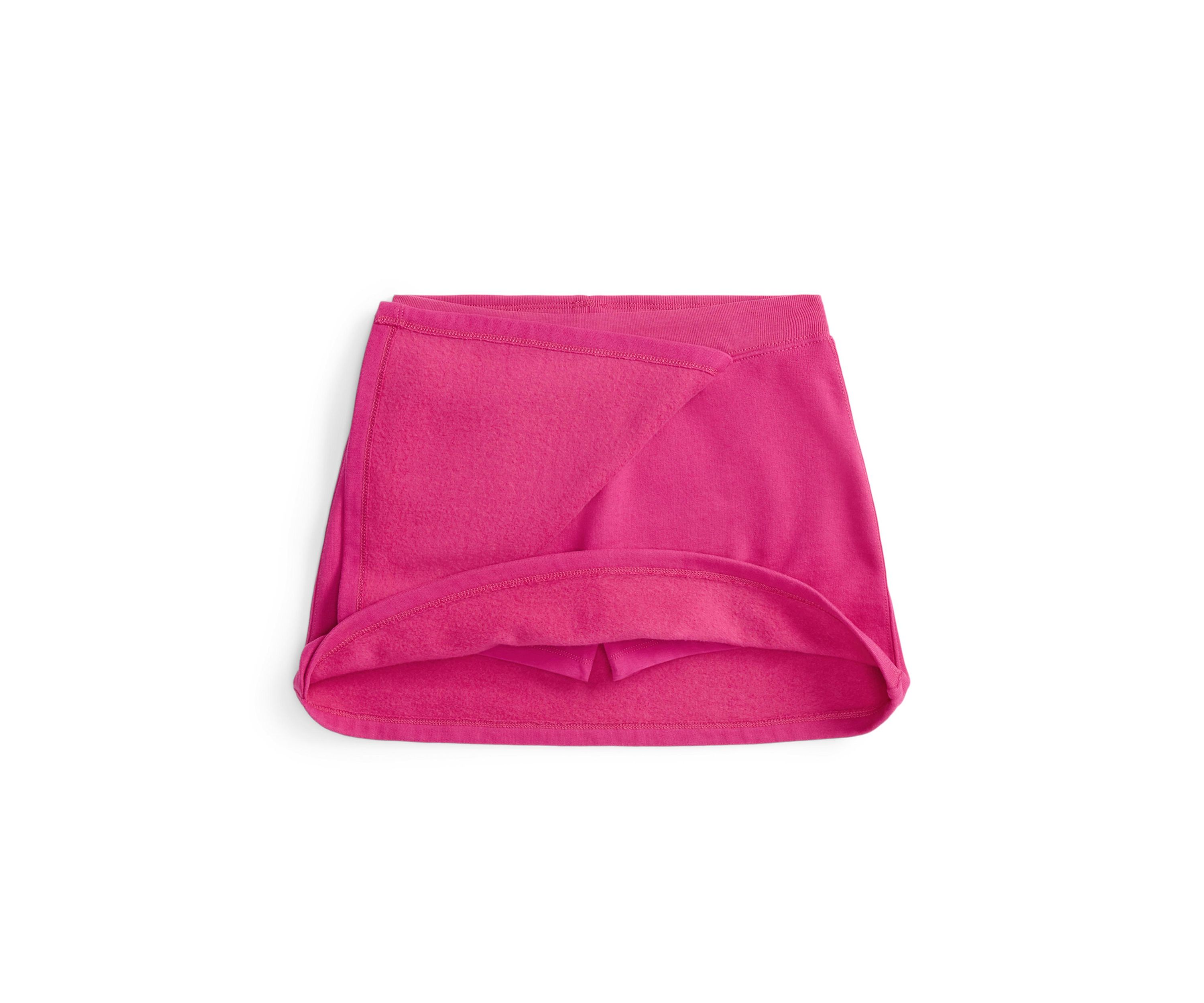 Girls 7-16 Faux-Wrap Fleece Skort