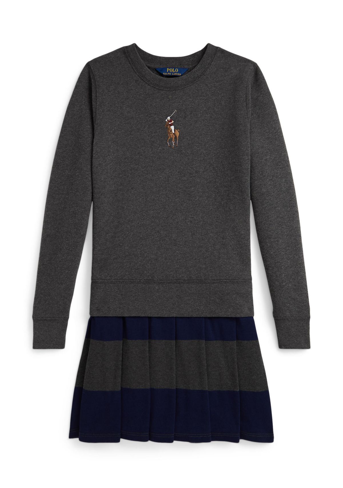 Girls 7-16 Big Pony Fleece Sweatshirt Dress