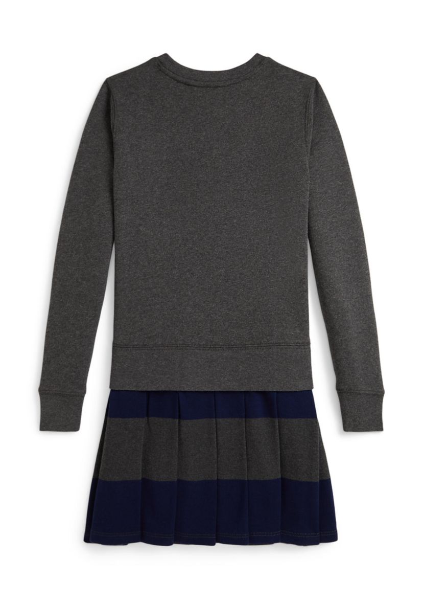 Girls 7-16 Big Pony Fleece Sweatshirt Dress