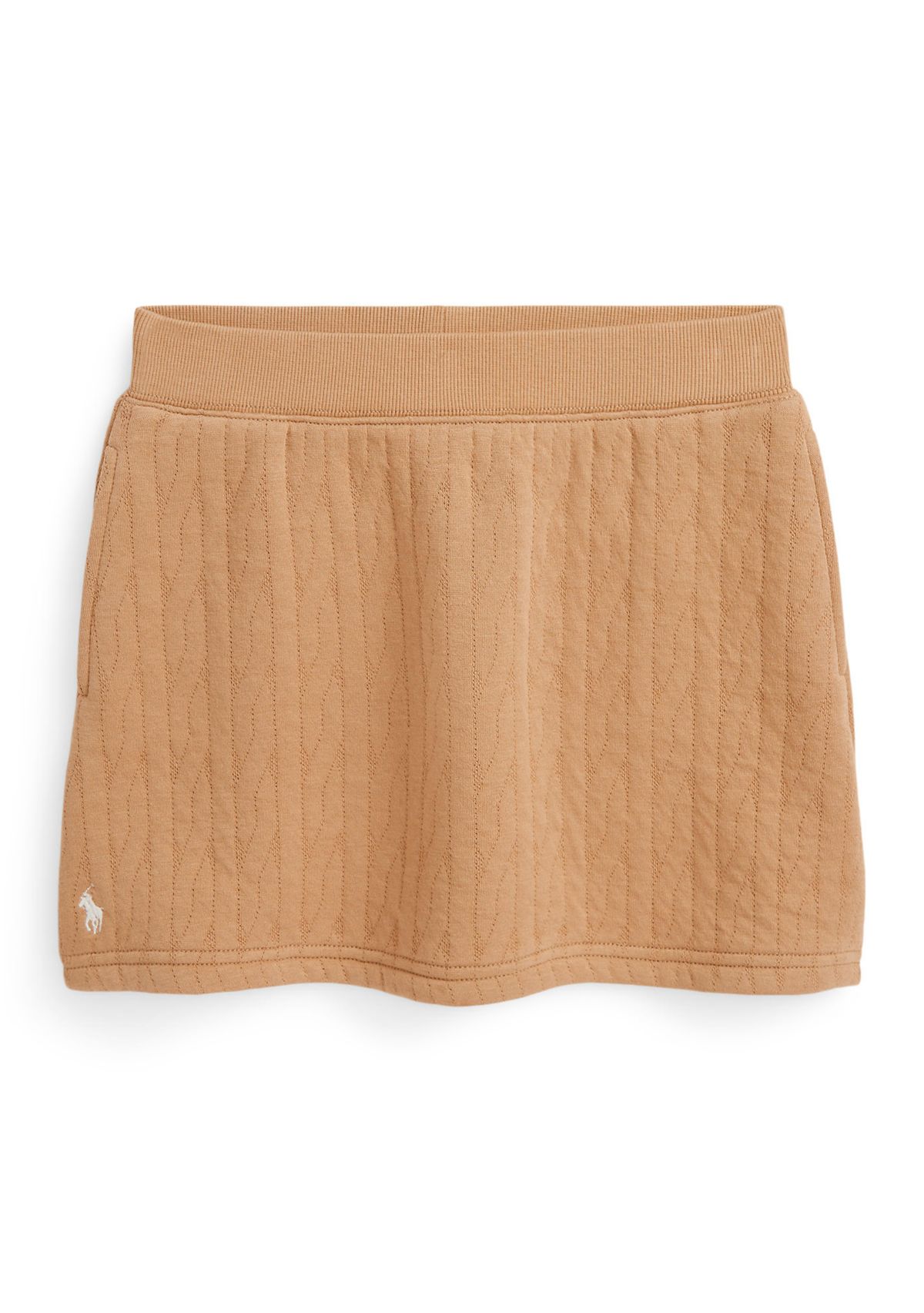 Girls 7-16 Quilted Cable-Motif Skirt