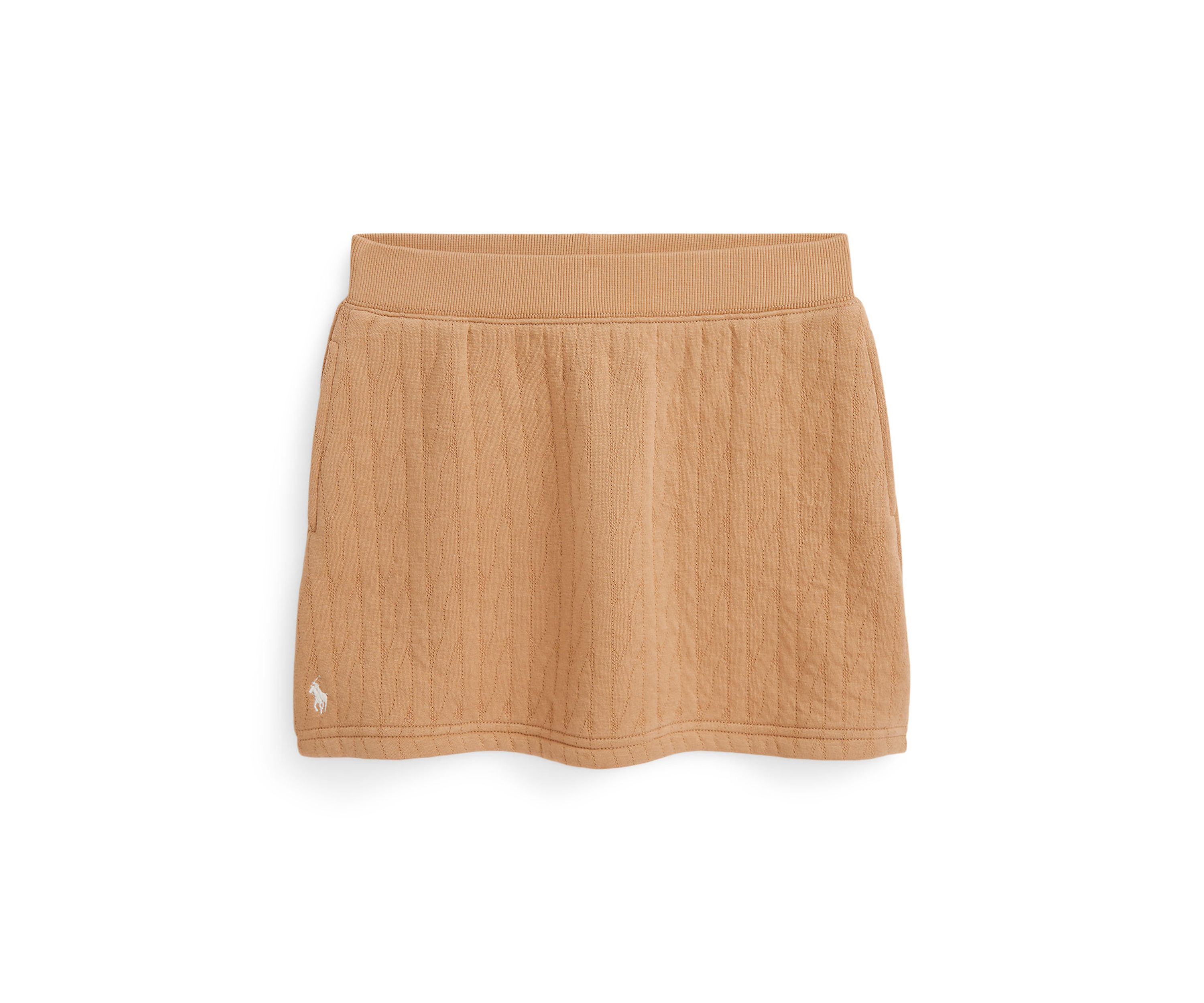 Girls 7-16 Quilted Cable-Motif Skirt