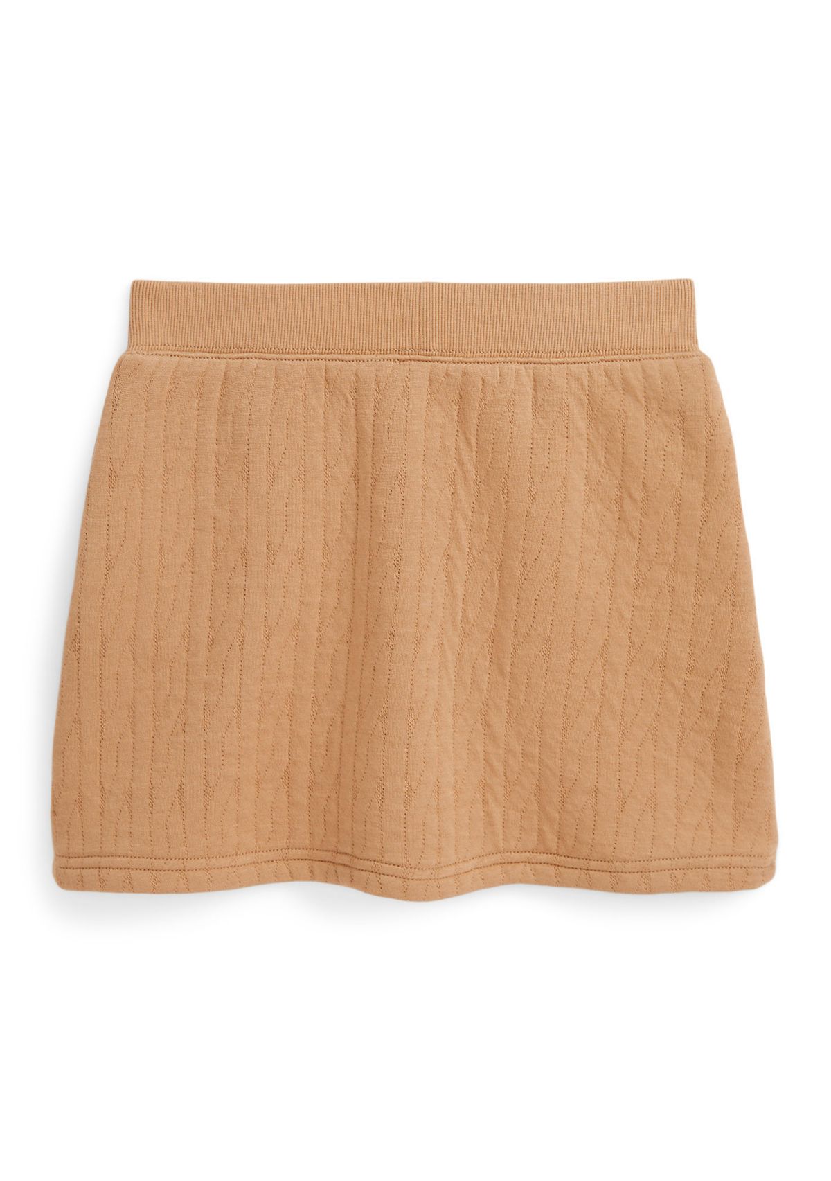 Girls 7-16 Quilted Cable-Motif Skirt