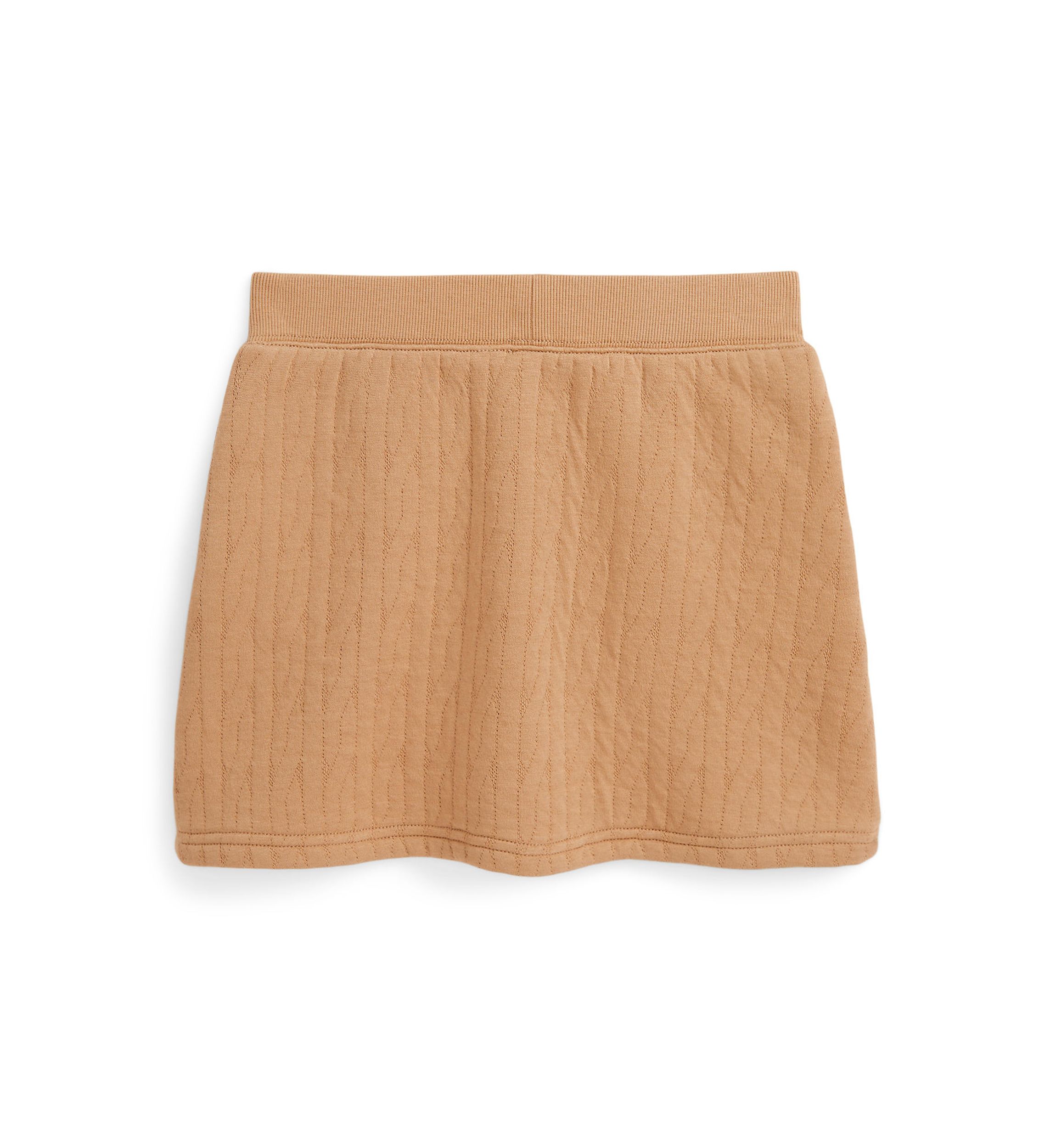 Girls 7-16 Quilted Cable-Motif Skirt