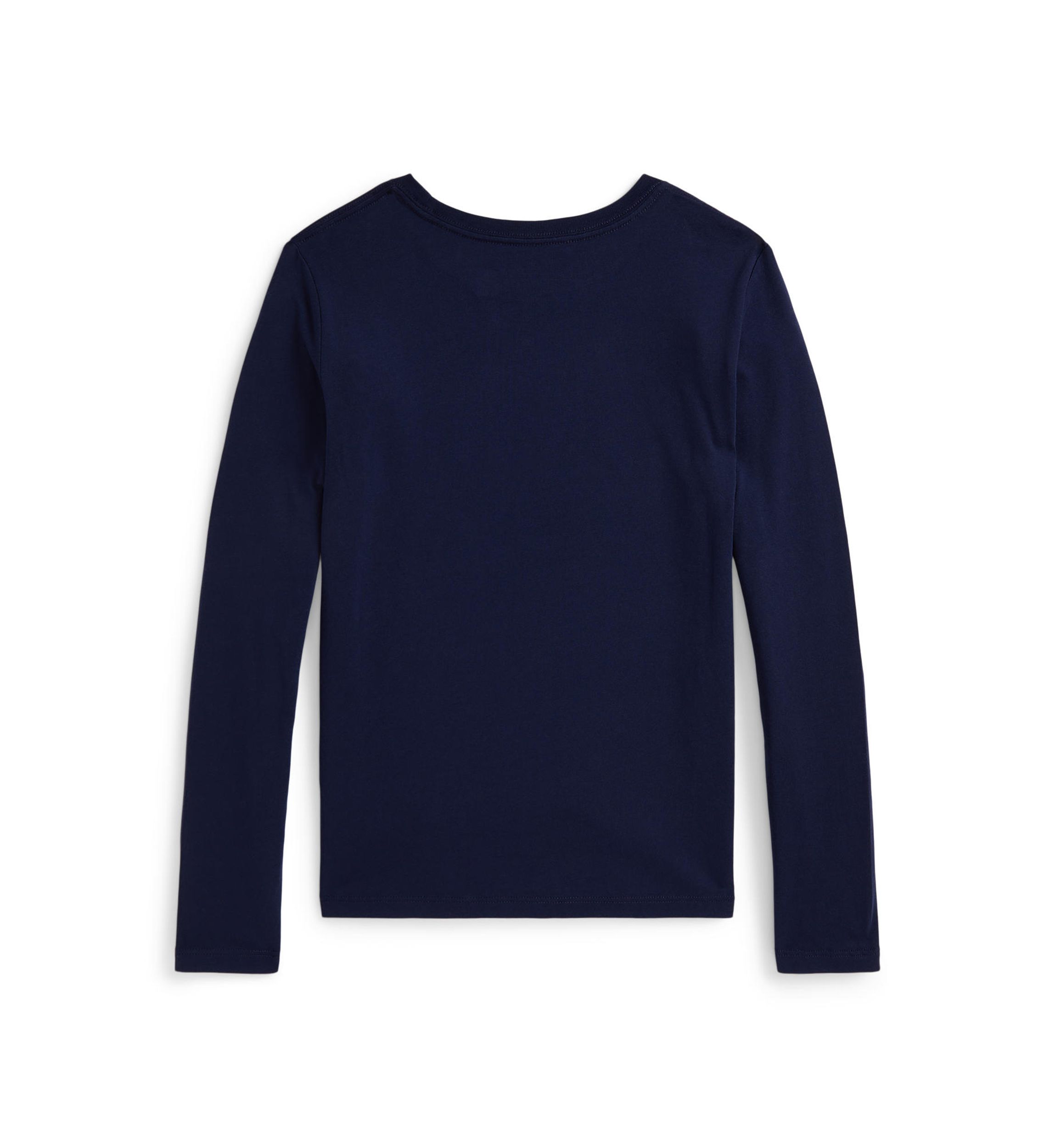 Girls 7-16 Dog-Print Cotton Long-Sleeve Tee