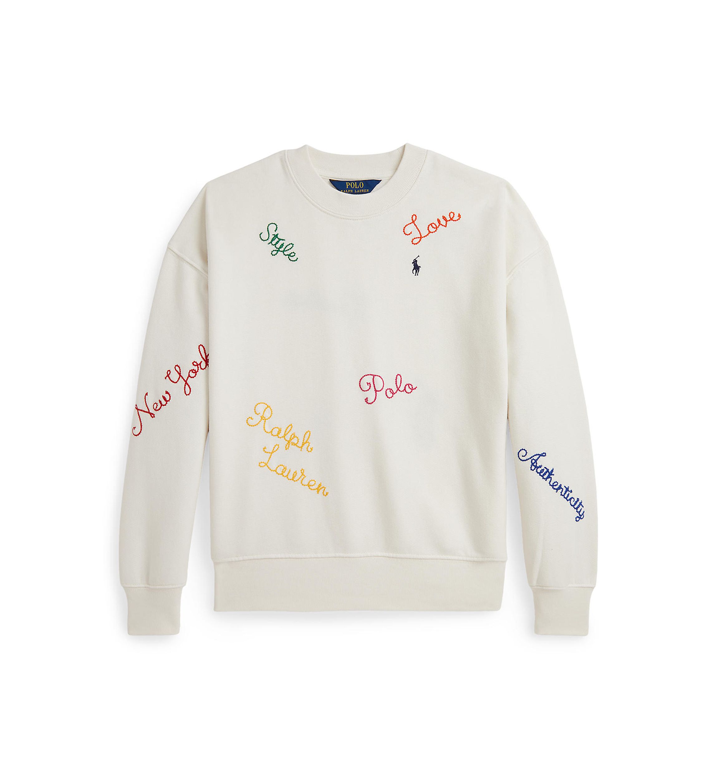 Girls 7-16 Embroidered Fleece Sweatshirt