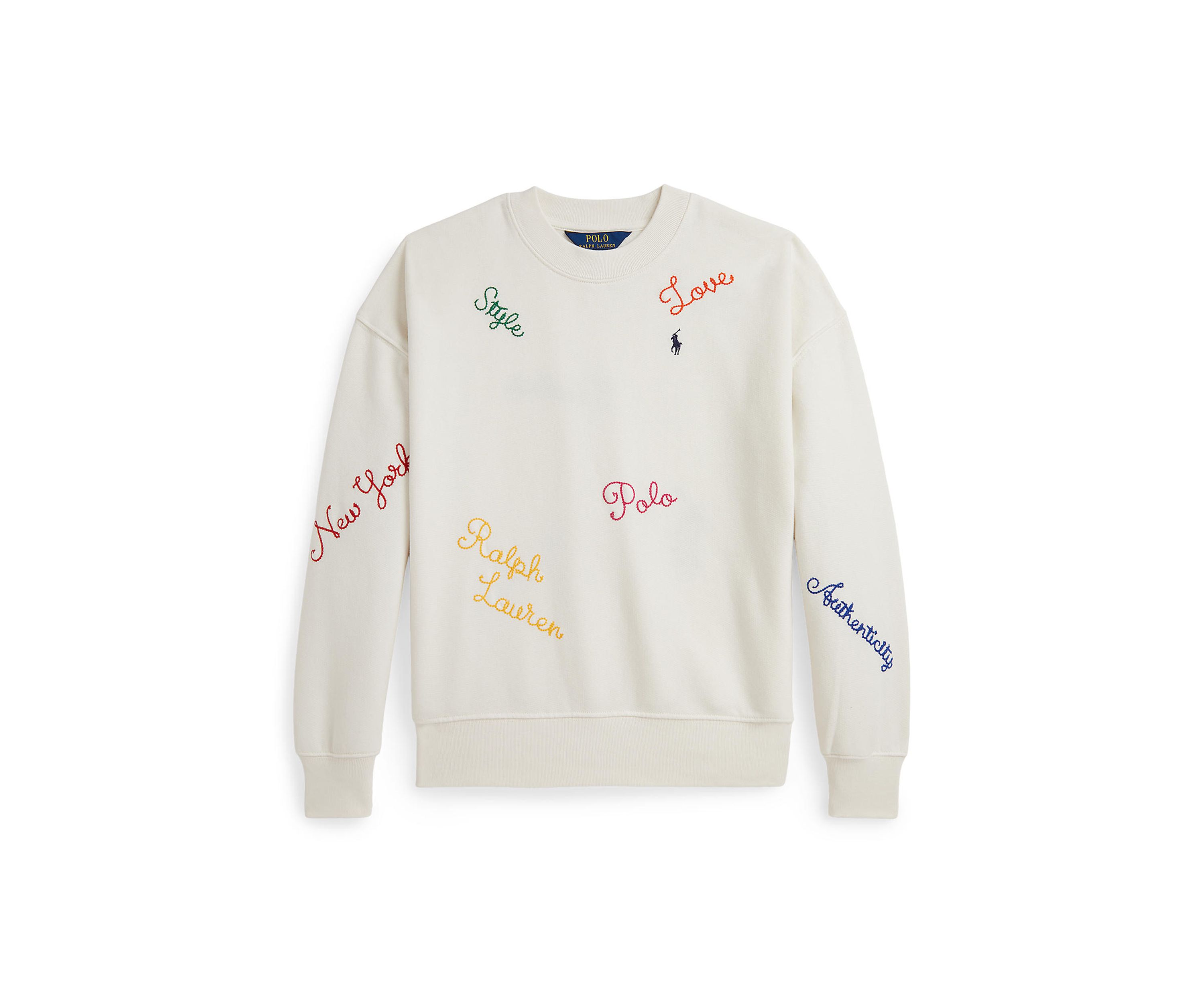 Girls 7-16 Embroidered Fleece Sweatshirt