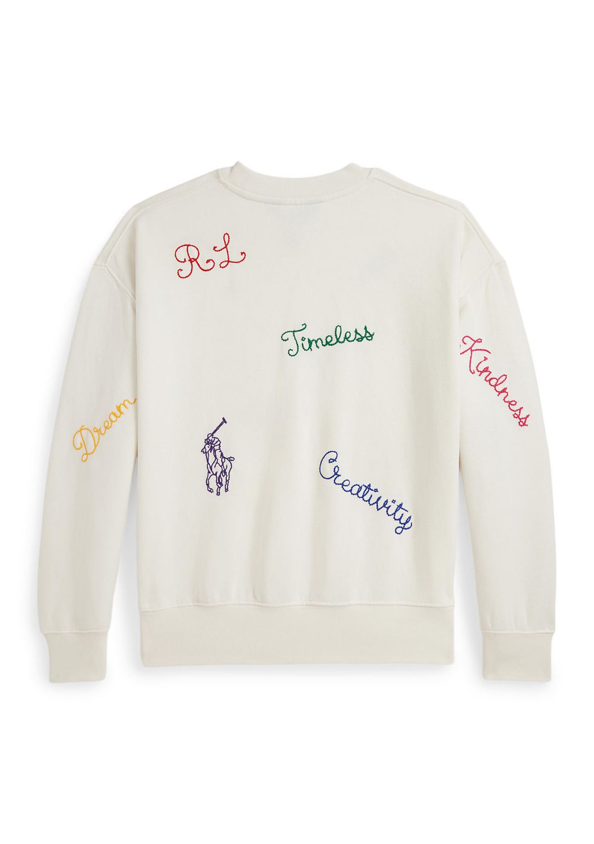 Girls 7-16 Embroidered Fleece Sweatshirt