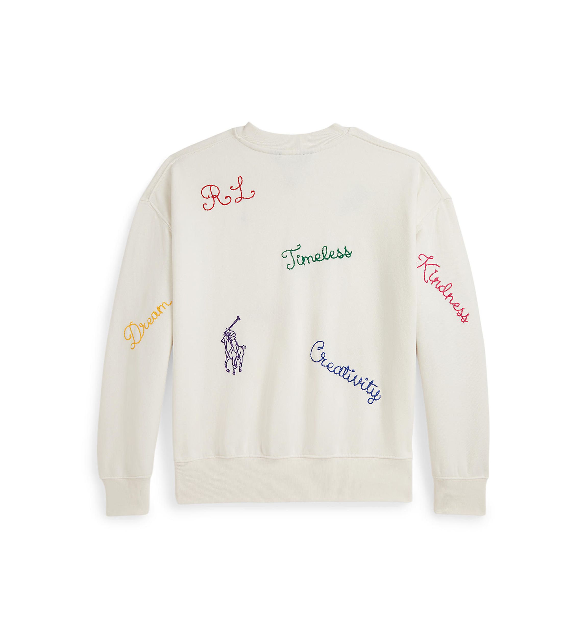 Girls 7-16 Embroidered Fleece Sweatshirt