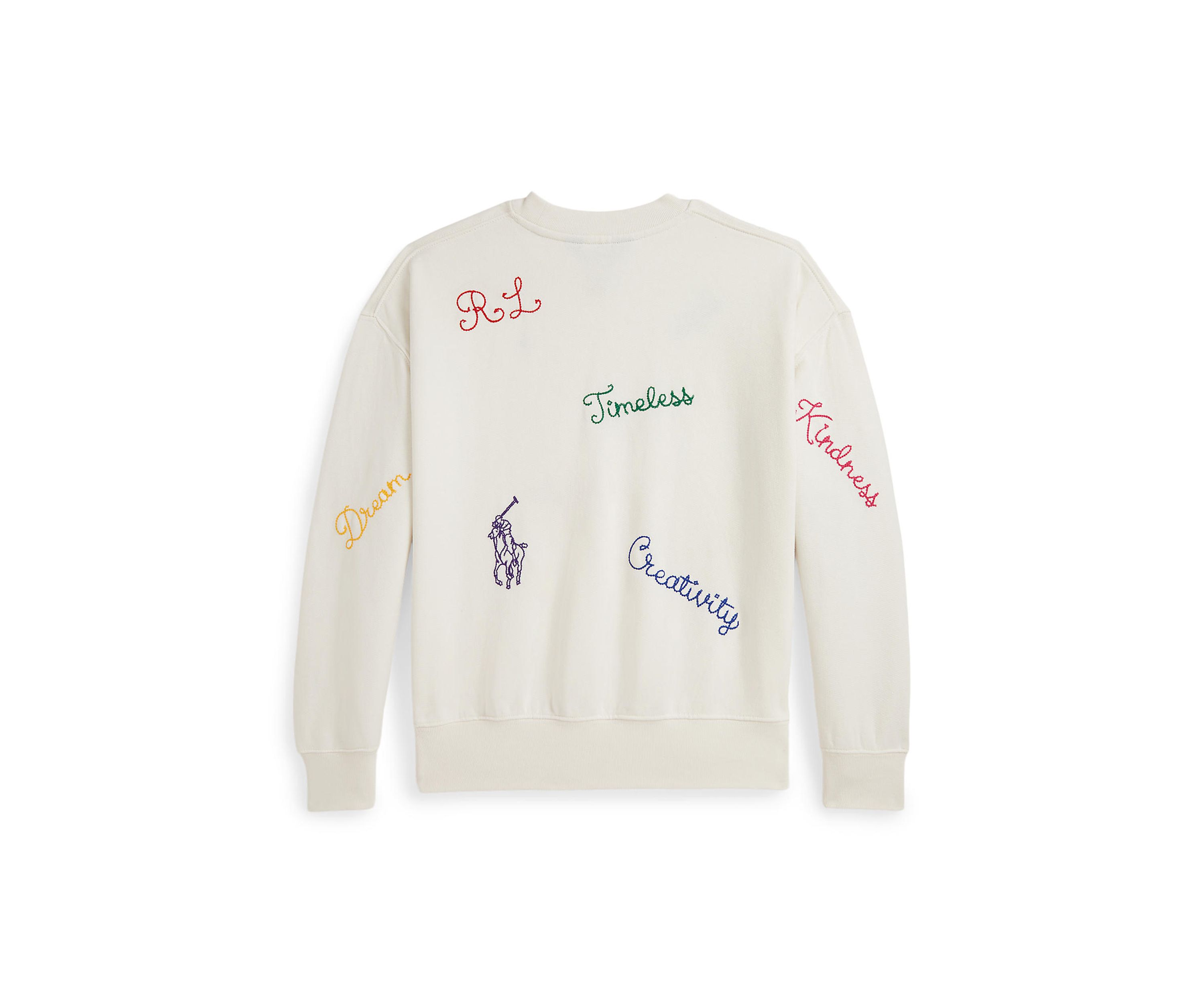 Girls 7-16 Embroidered Fleece Sweatshirt