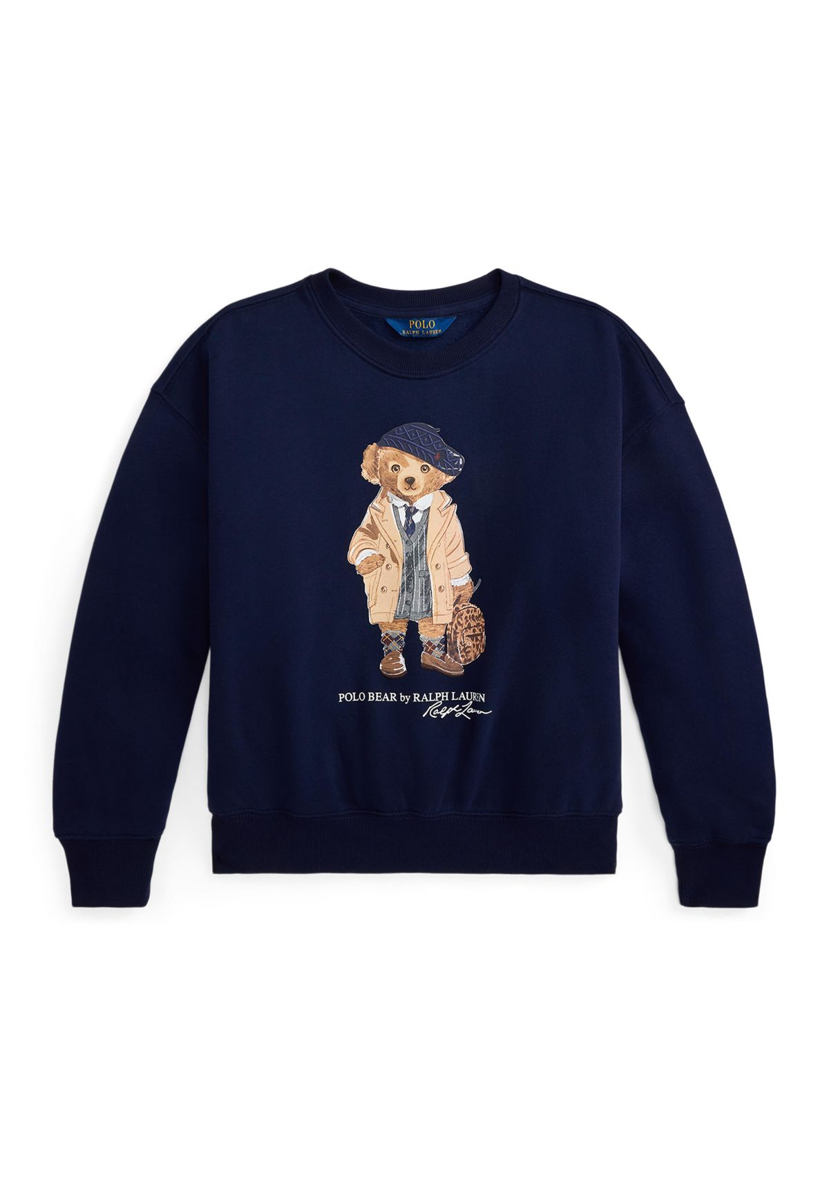 Girls 7-16 Polo Bear Fleece Boxy Sweatshirt