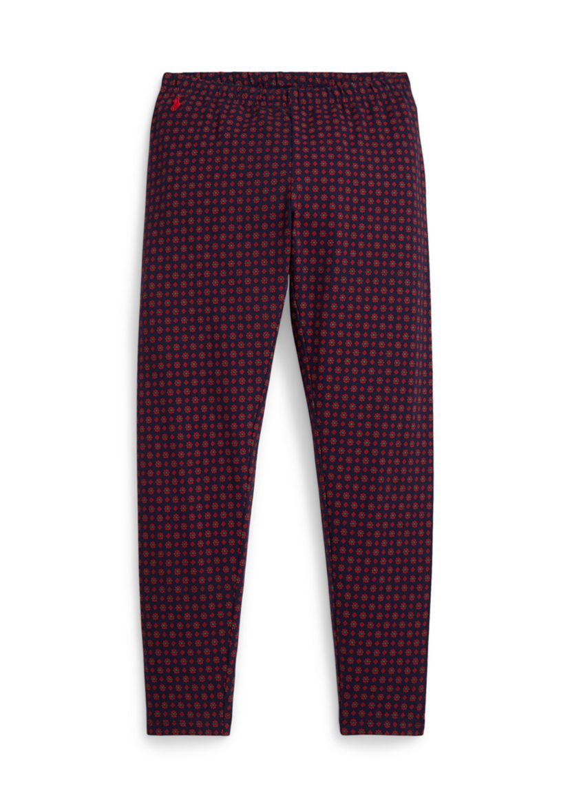 Girls 7-16 Floral Stretch Jersey Leggings