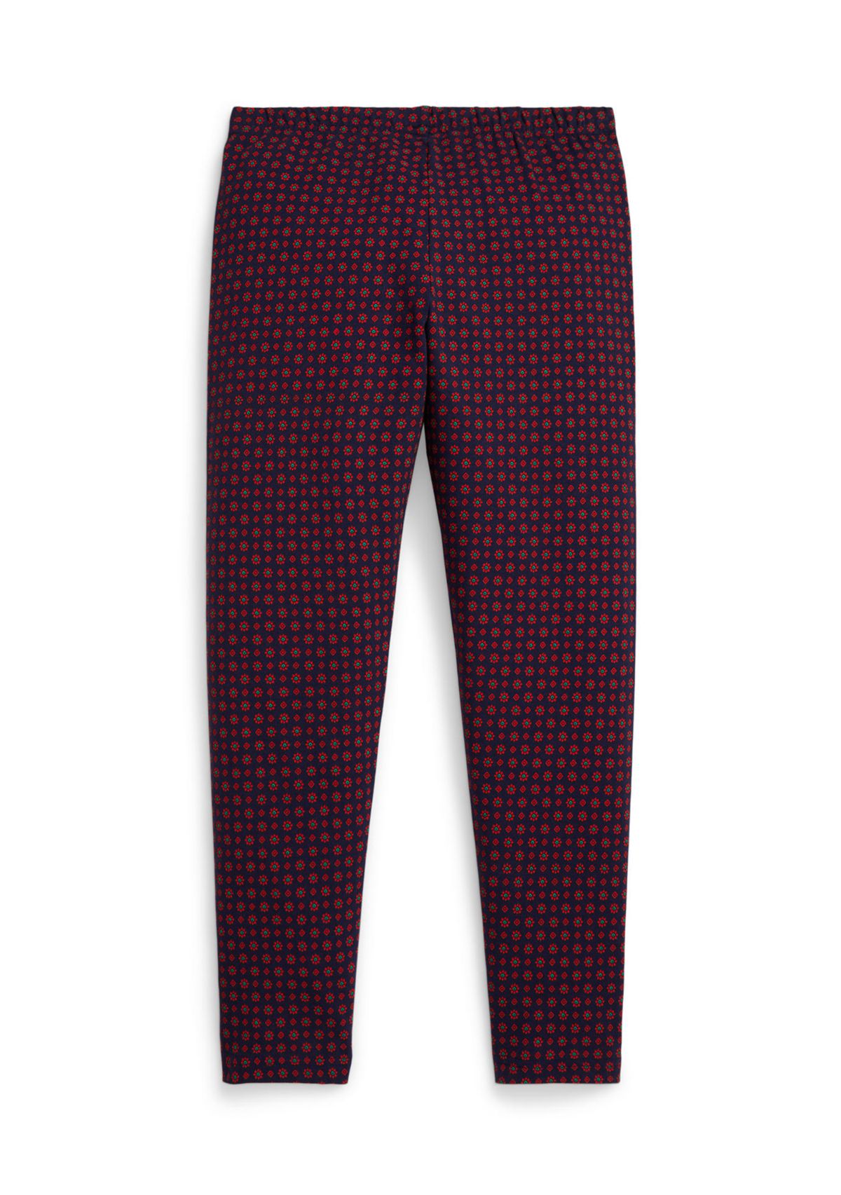 Girls 7-16 Floral Stretch Jersey Leggings