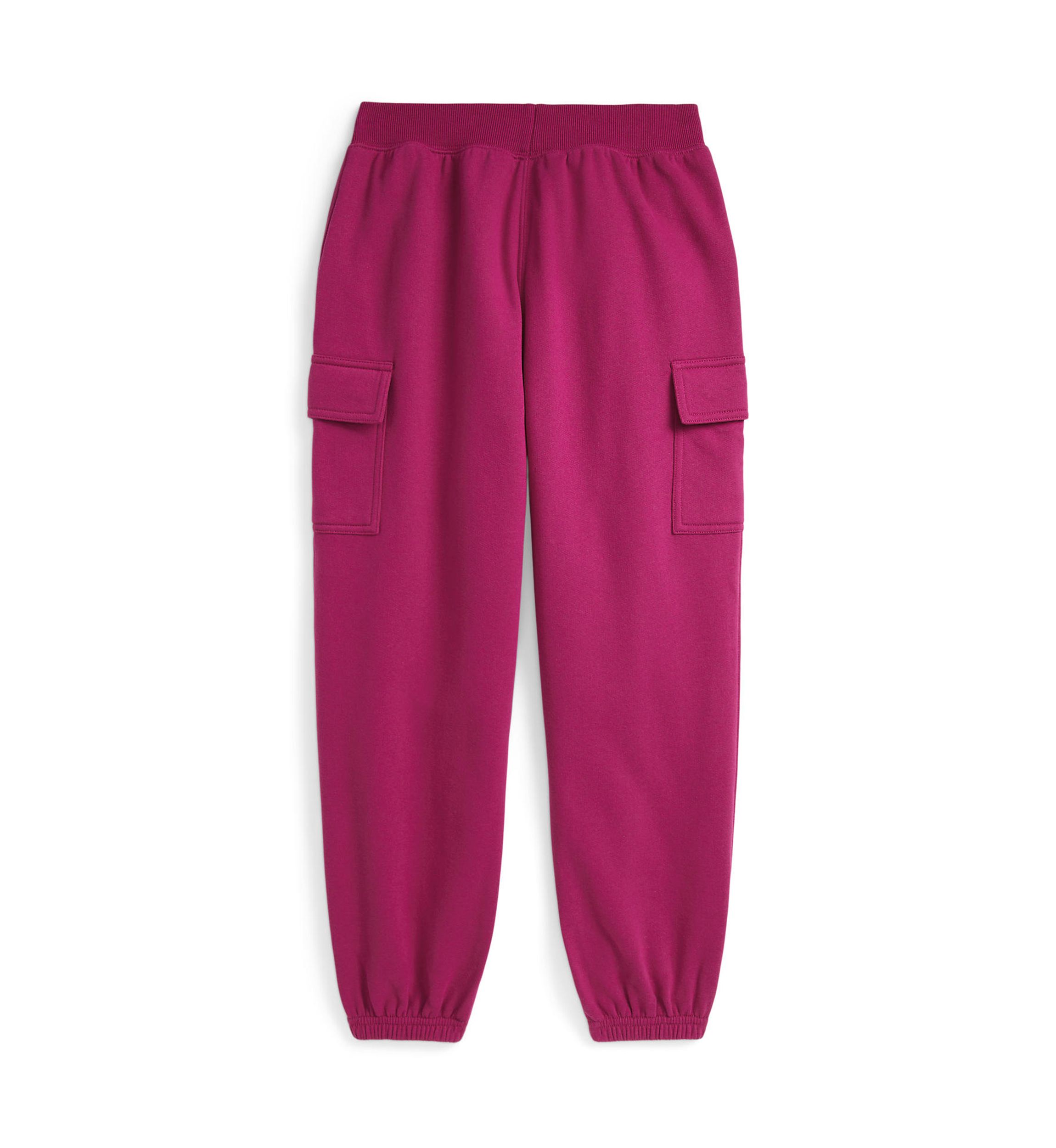 Girls 7-16 Fleece Cargo Jogger Pants