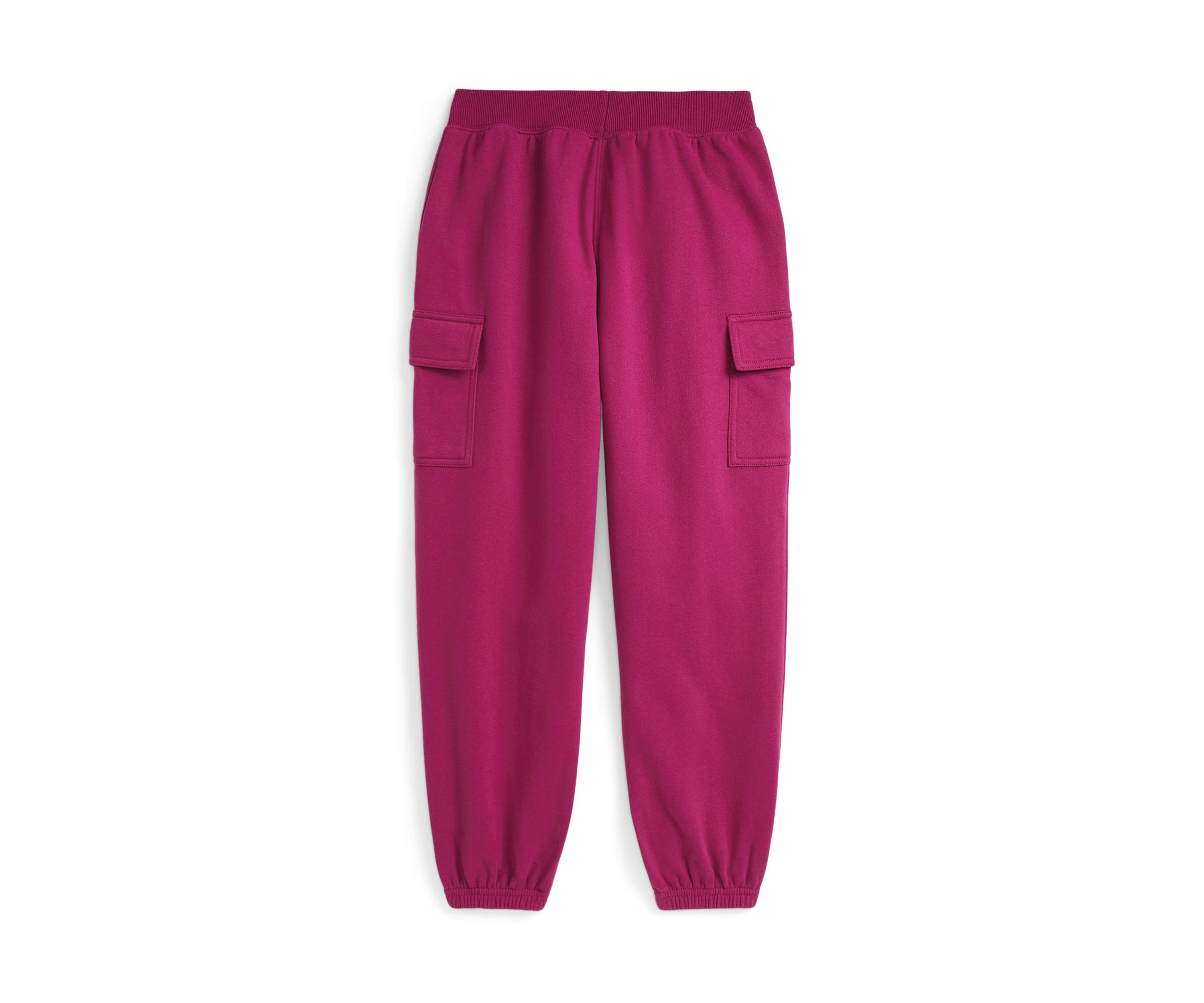 Girls 7-16 Fleece Cargo Jogger Pants