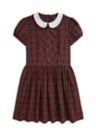 Girls 7-16 Plaid Ruffled Cotton Poplin Dress