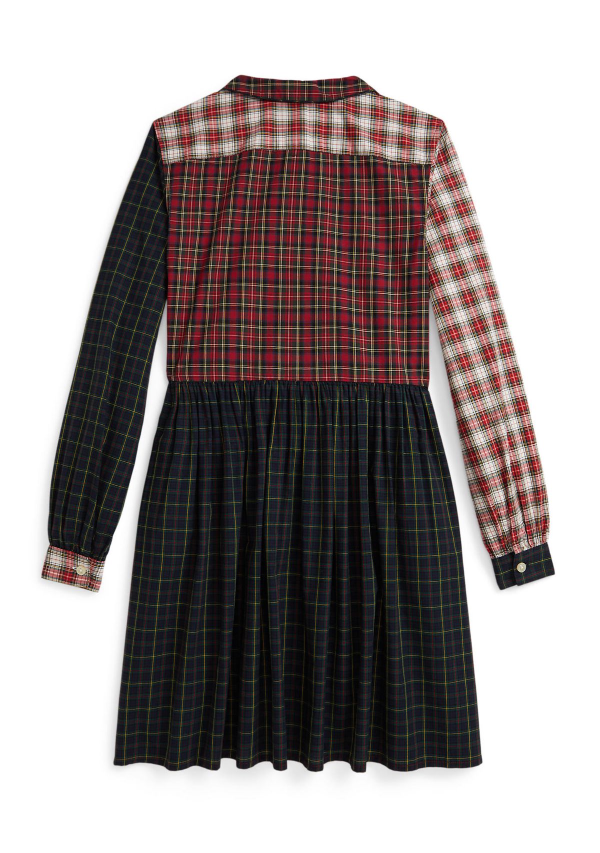 Girls 7-16 Plaid Cotton Poplin Shirtdress