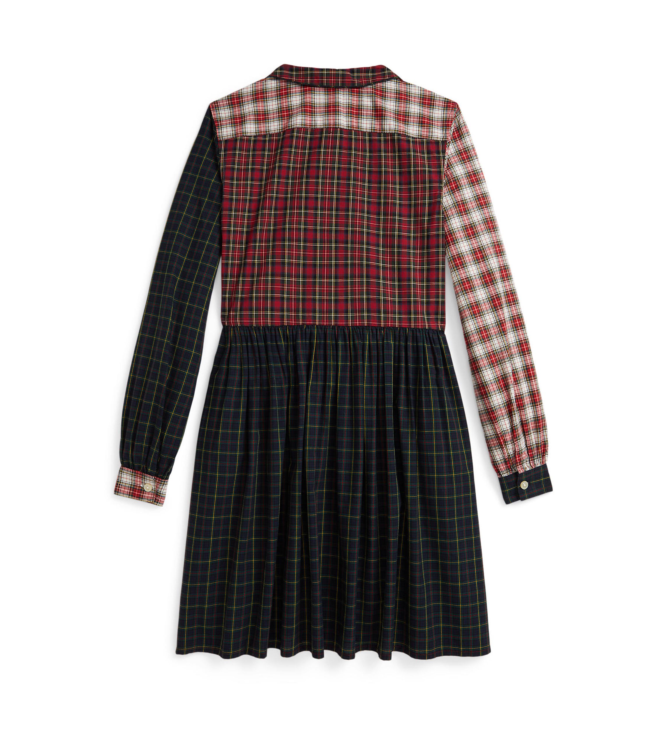 Girls 7-16 Plaid Cotton Poplin Shirtdress