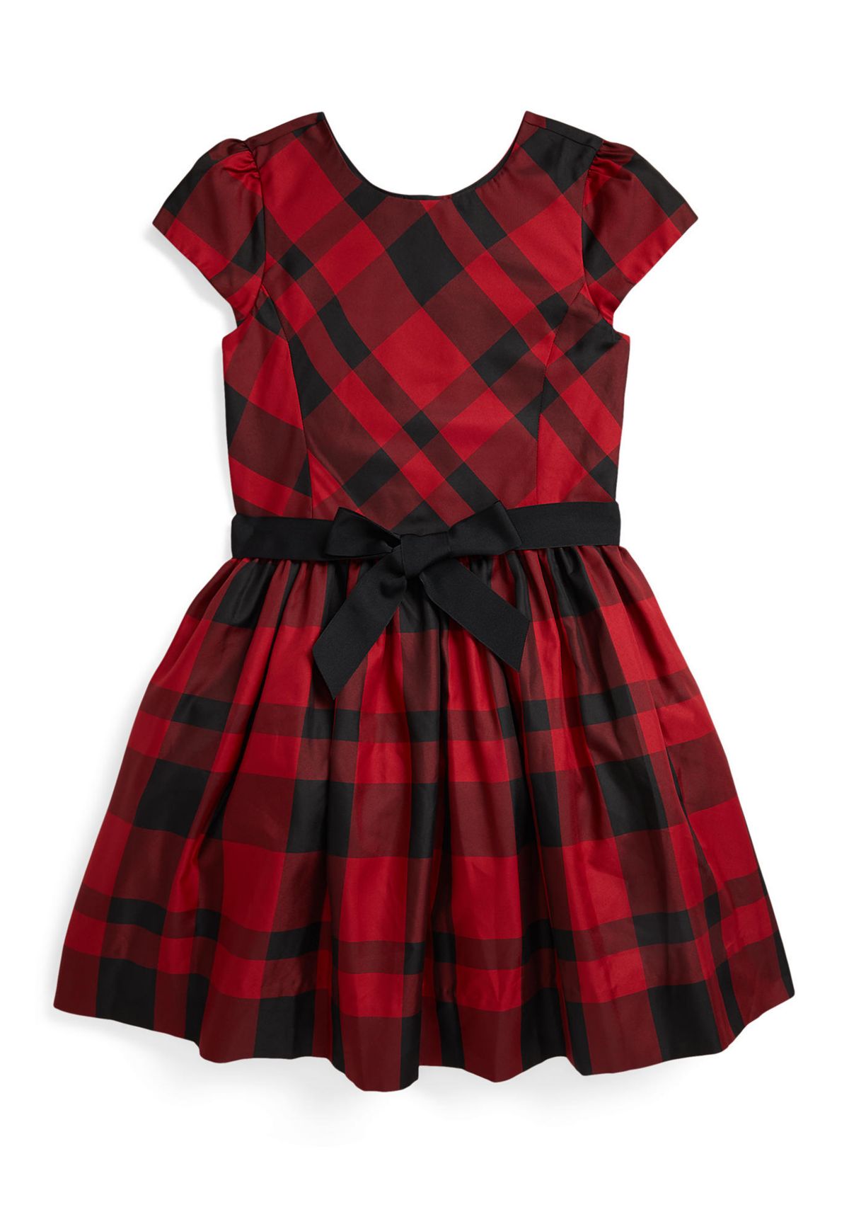 Girls 7-16 Plaid Taffeta Dress