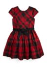 Girls 7-16 Plaid Taffeta Dress