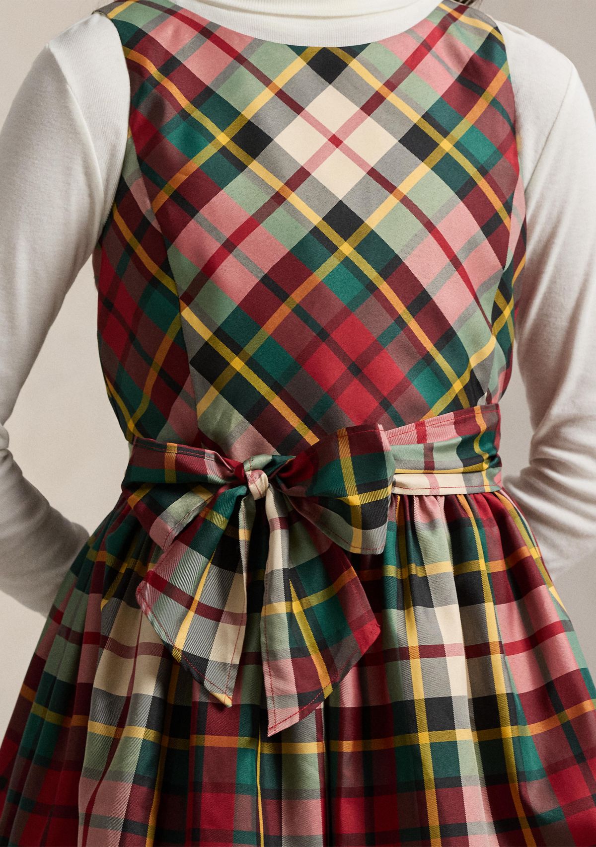 Girls 7-16 Plaid Taffeta Dress