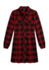 Girls 7-16 Buffalo Check Cotton Twill Dress
