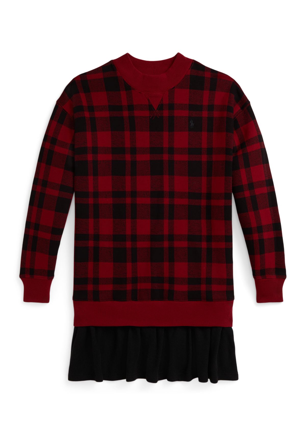 Girls 7-16 Buffalo Check Fleece Dress