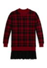 Girls 7-16 Buffalo Check Fleece Dress
