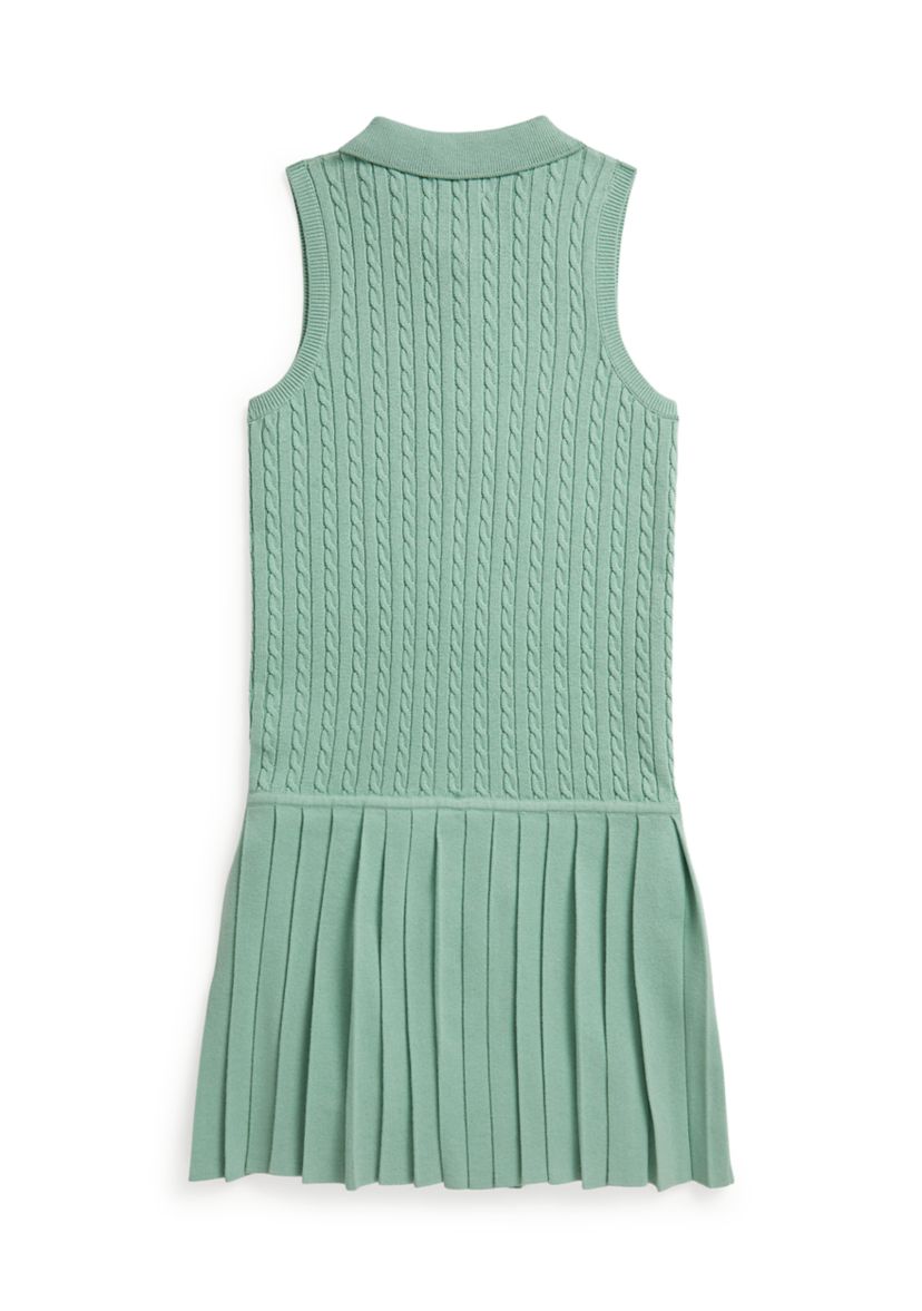 Ralph Lauren Childrenswear Girls 7-16 Mini-Cable Cotton Polo Dress | Belk