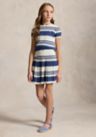 Girls 7-16 Striped Cable Cotton Sweater & Skirt