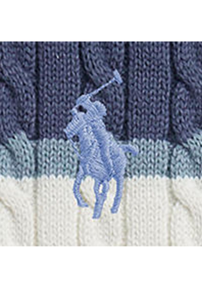 Girls 7-16 Striped Cable Cotton Sweater & Skirt