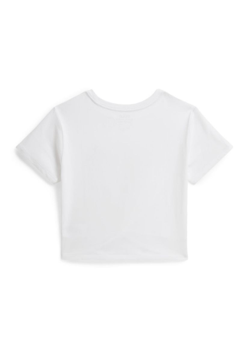 Girls 7-16 Logo Knot-Front Cotton Boxy T-Shirt