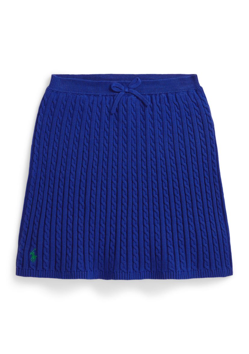 Girls 7-16 Mini-Cable Cotton Skirt