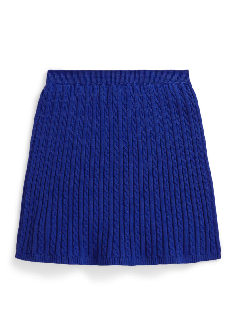 Girls 7-16 Mini-Cable Cotton Skirt