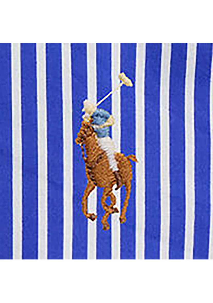 Girls 7-16 Polo Bear Striped Cotton Shirtdress